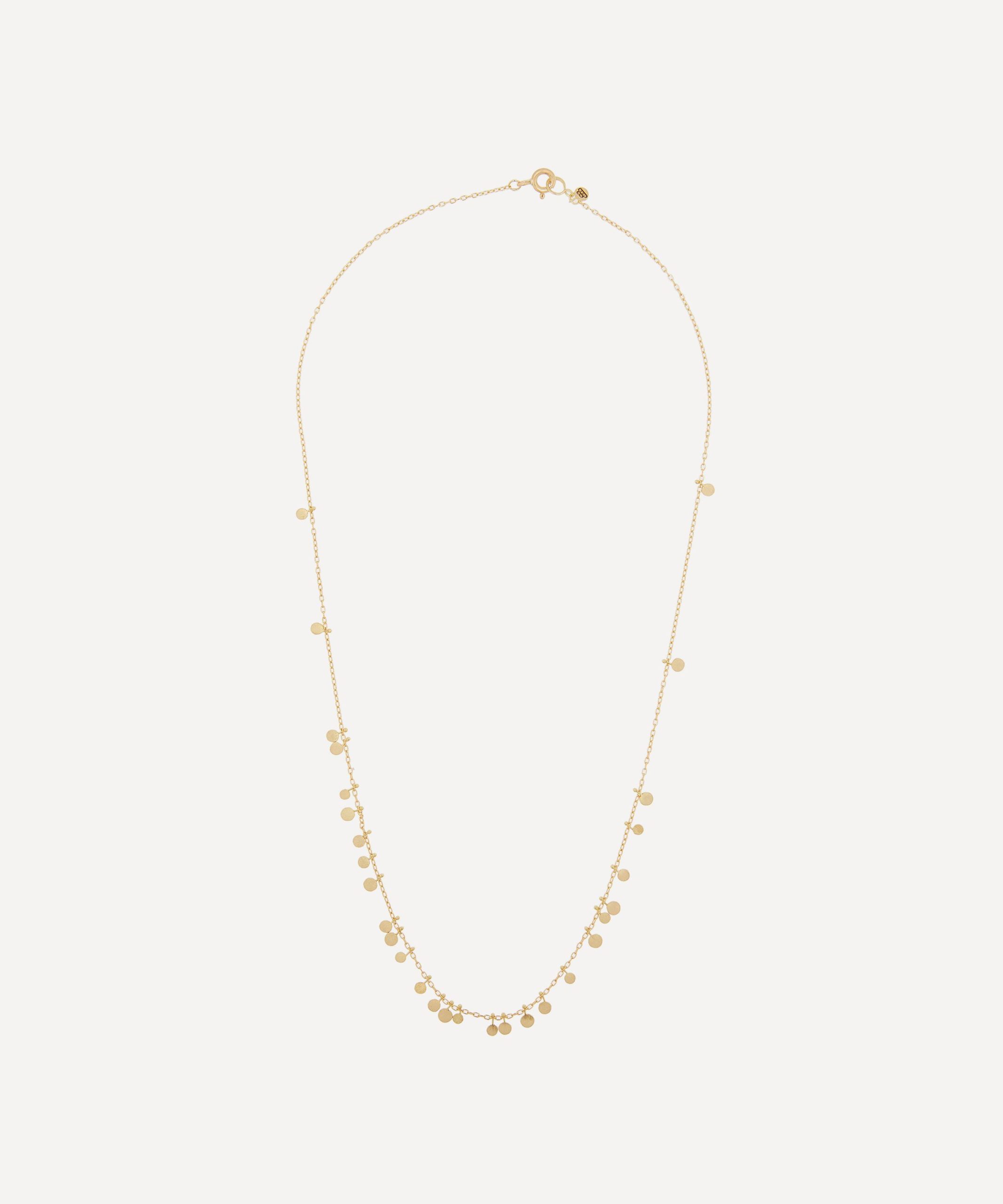 Sia Taylor 18ct Gold Random Dots Necklace
