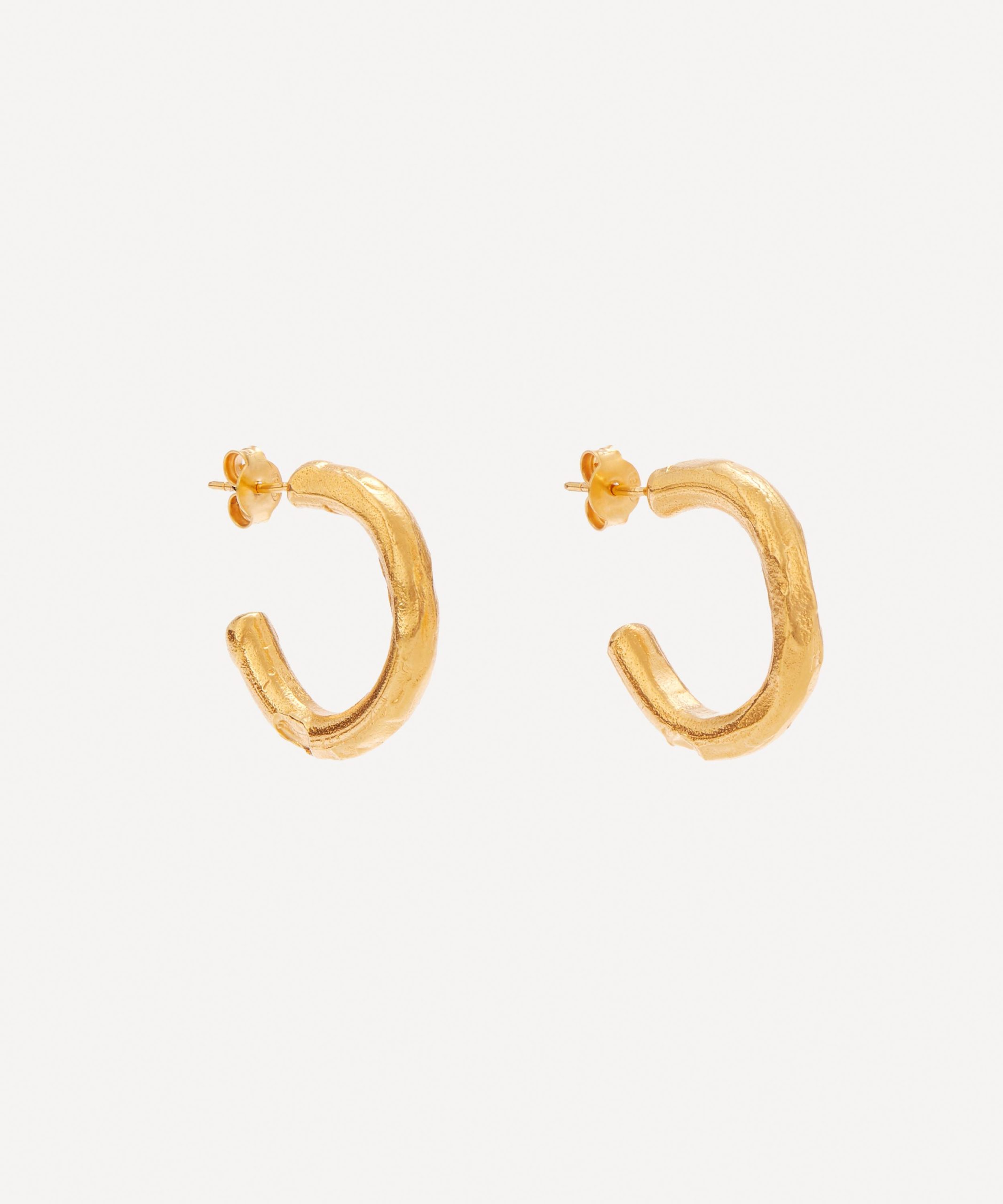 Alighieri Gold-Plated The Etruscan Reminder Hoop Earrings