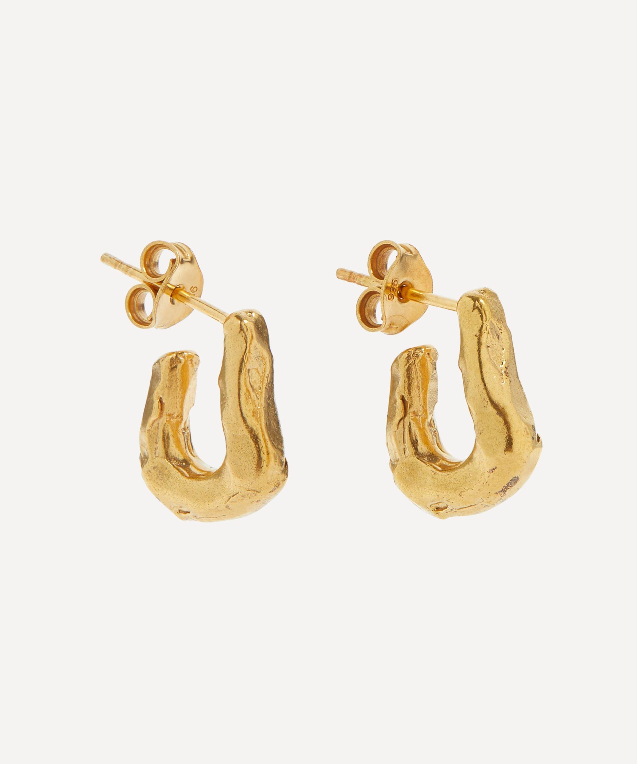 Alighieri 24ct Gold-Plated The Mini Link of Wanderlust Hoop Earrings