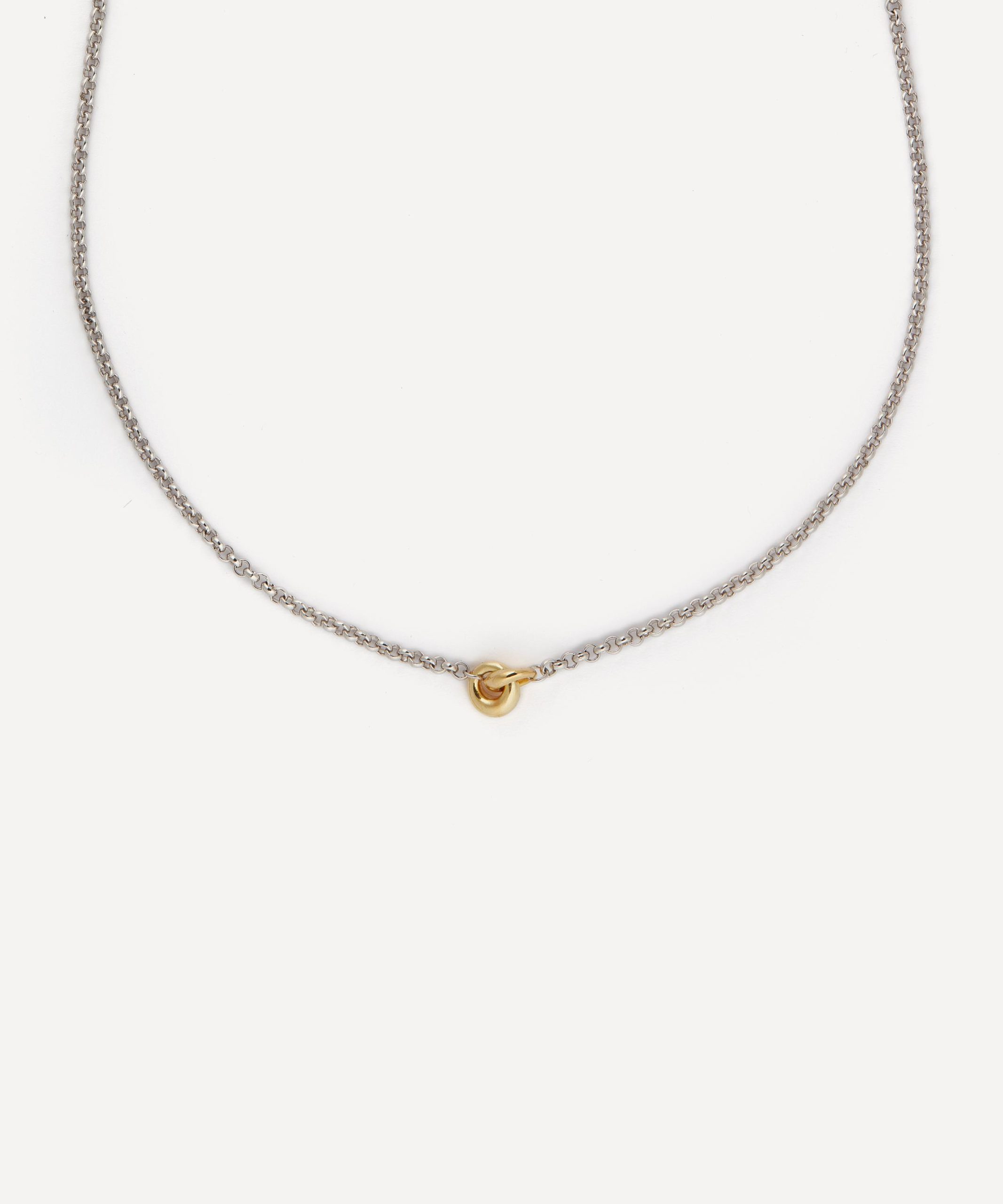 Otiumberg Long Mixed Metal Link Up Pendant Necklace