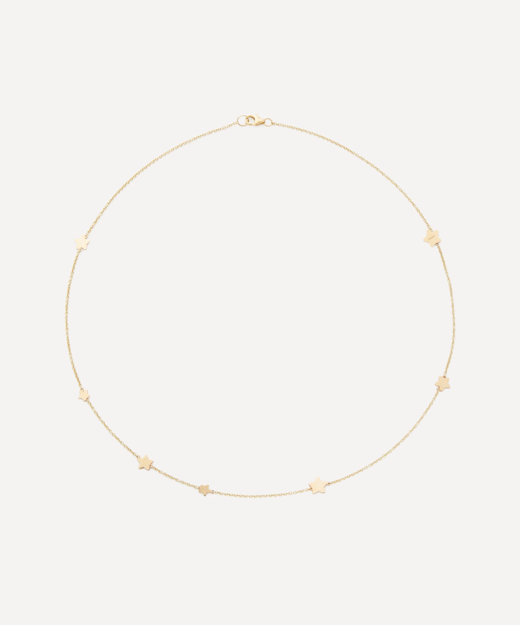 Liberty 9ct Gold Star Love Chain Necklace