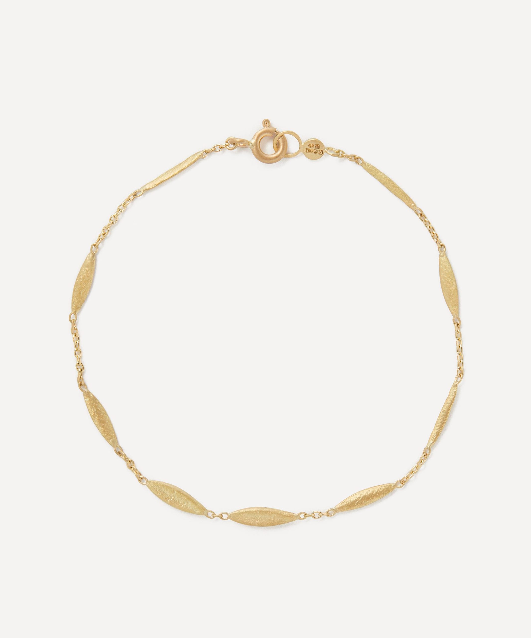 Sia Taylor 18ct Gold Grass Seeds Bracelet