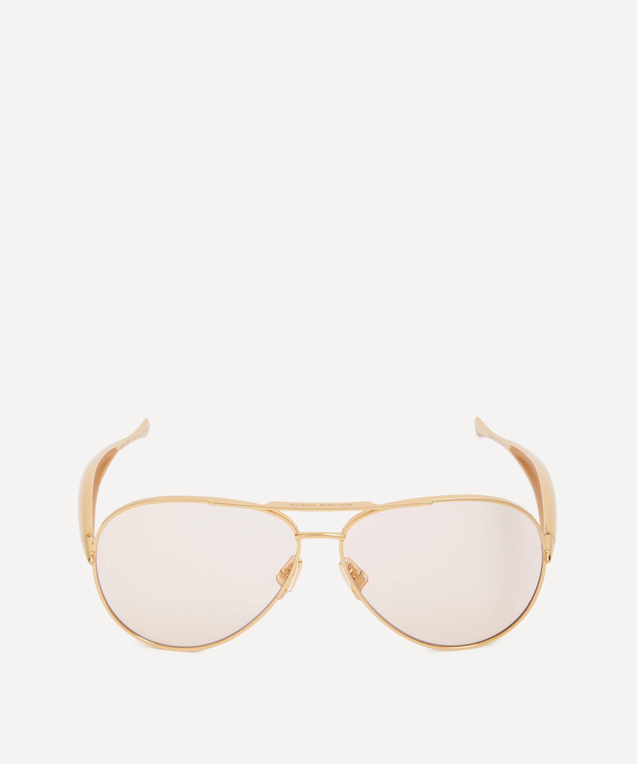 Bottega Veneta Sardine Aviator Sunglasses