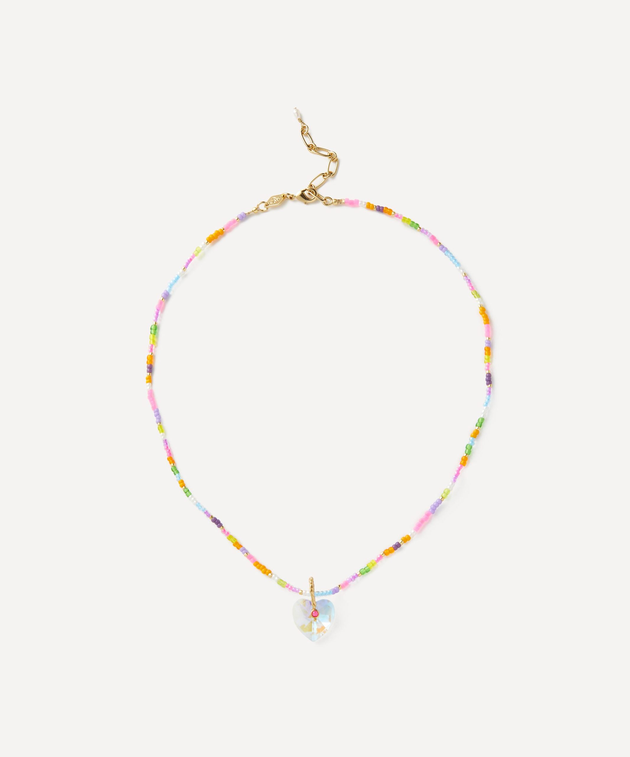 ANNI LU 18ct Gold-Plated Hearty Eldorado Beaded Pendant Necklace