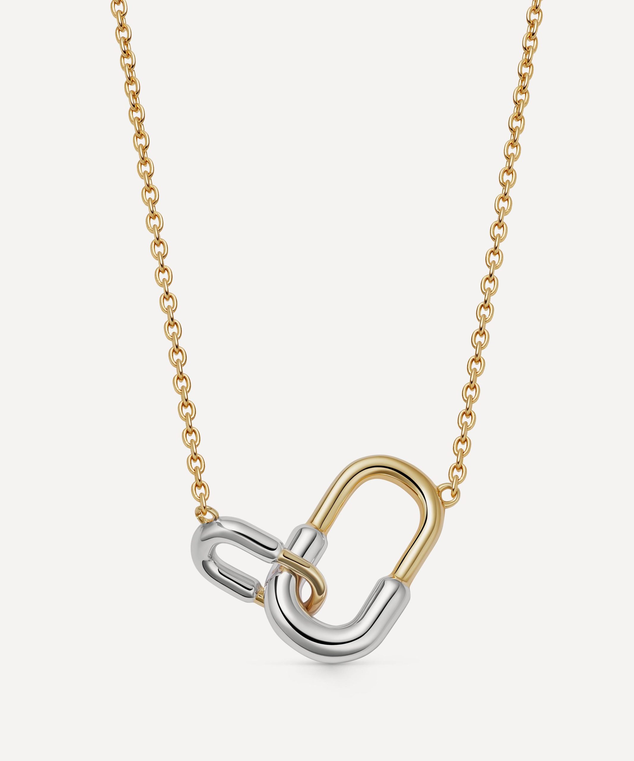 Astley Clarke Mixed Metal Aurora U-Hoop Link Necklace