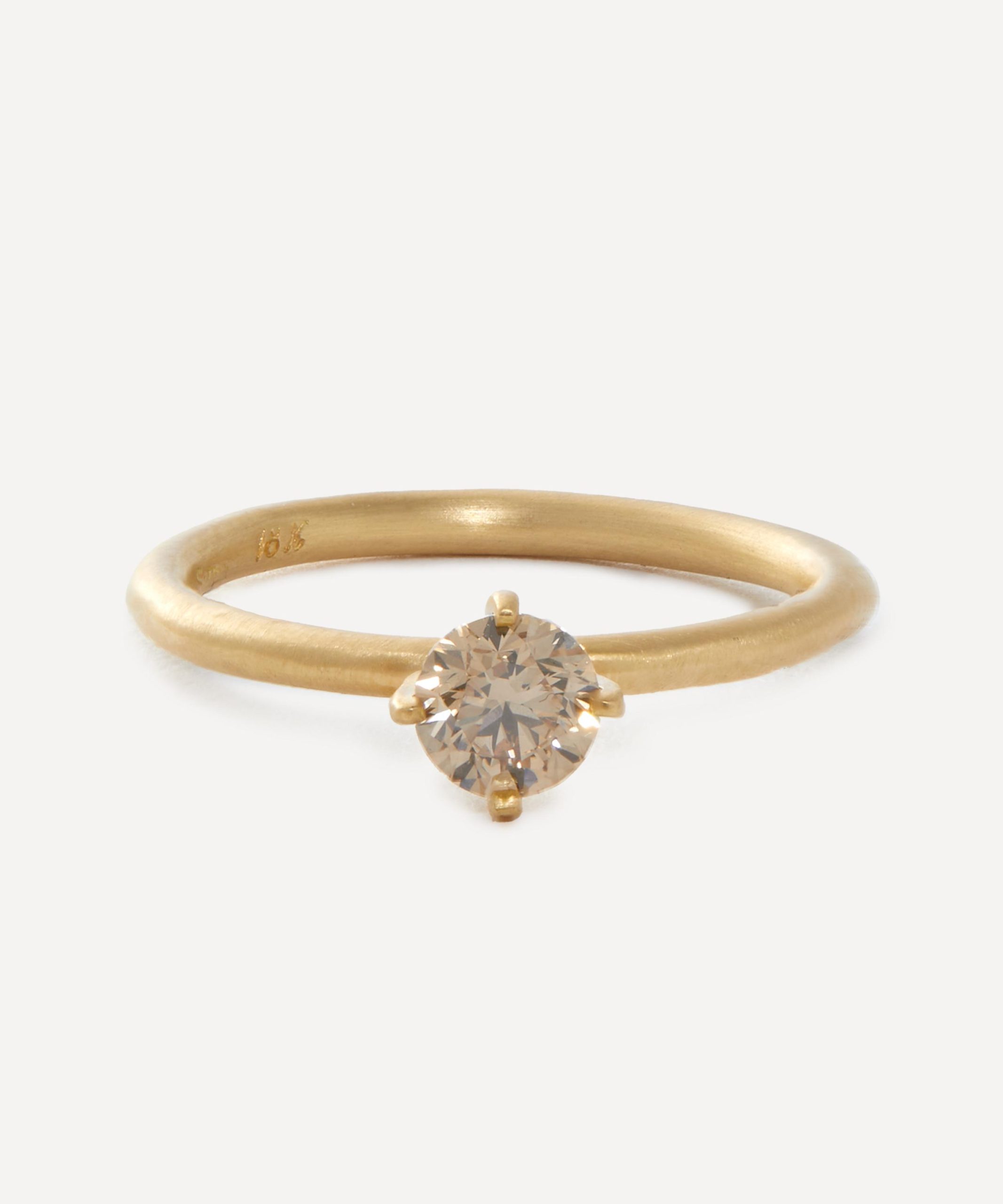 Satomi Kawakita 18ct Gold 5mm Noble Brown Diamond Ring