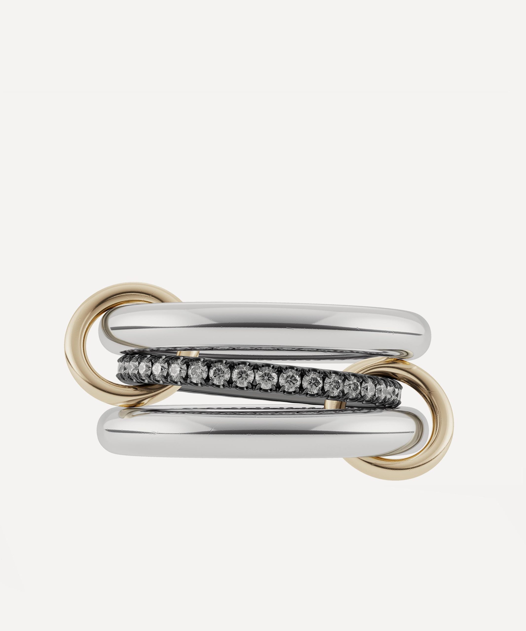 Spinelli Kilcollin Mixed Metal Libra Gris Ring