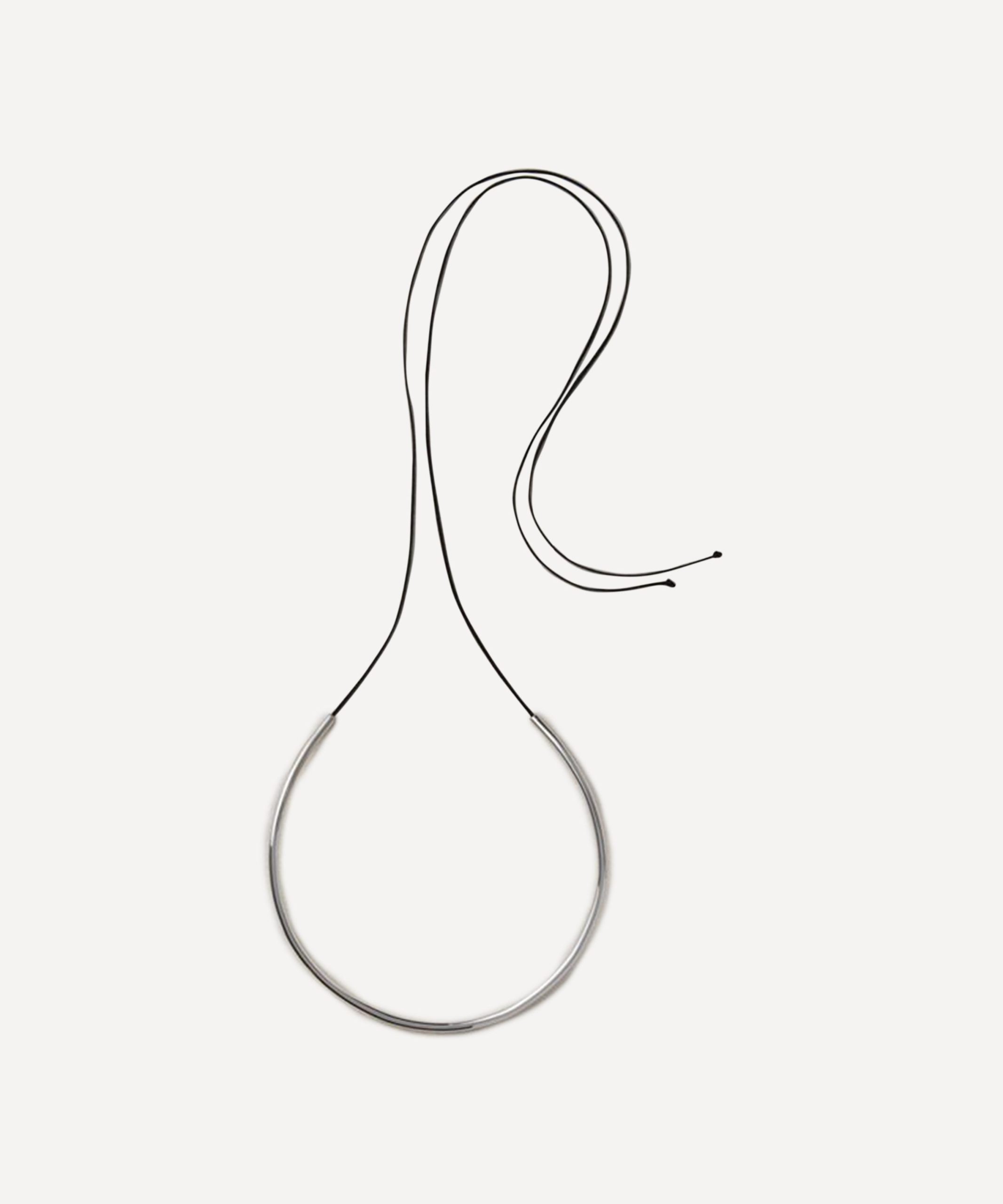 Annika Inez Sterling Silver Tube Collar Necklace