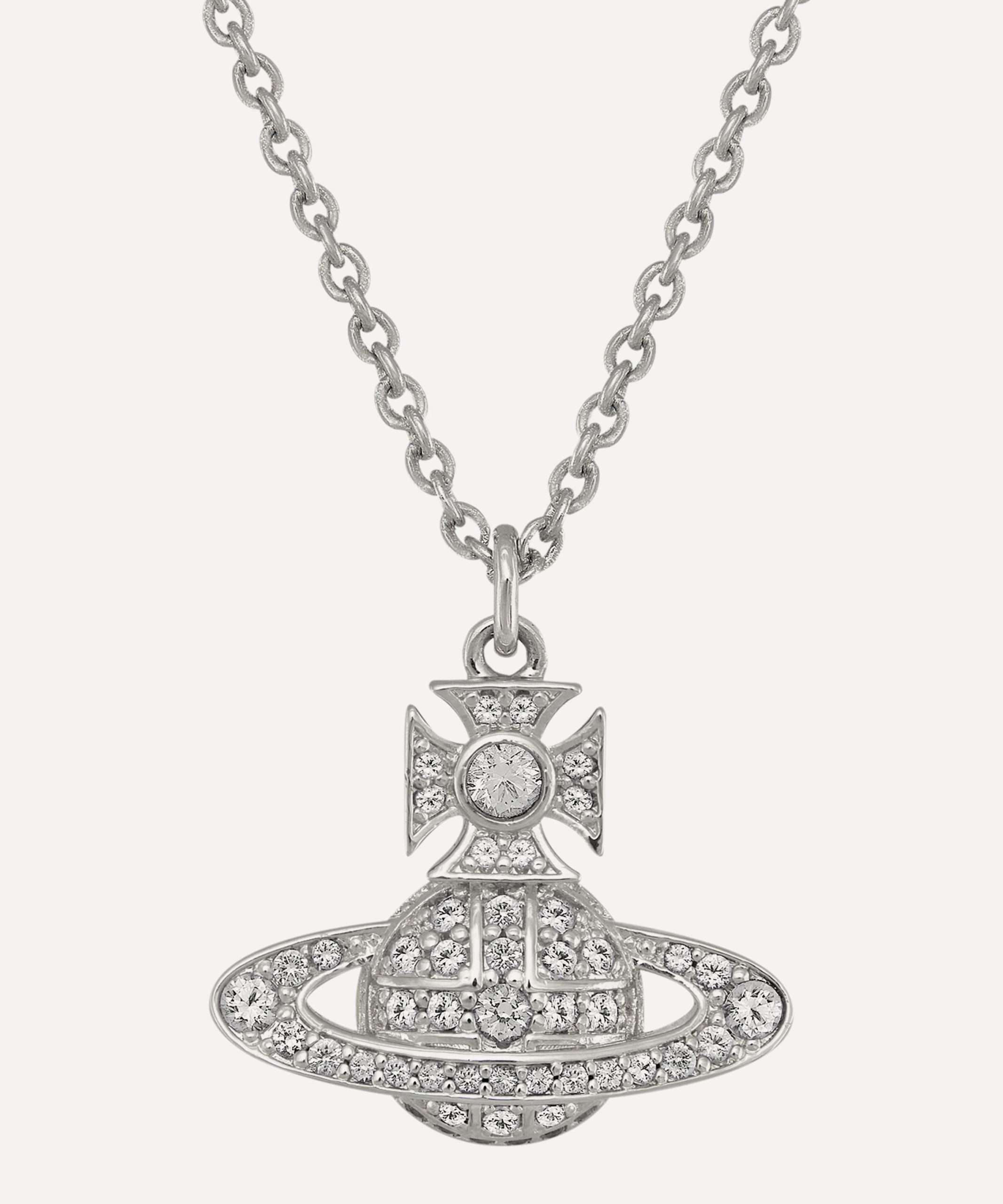 Vivienne Westwood Silver-Tone Carmela Bas Relief Pendant Necklace