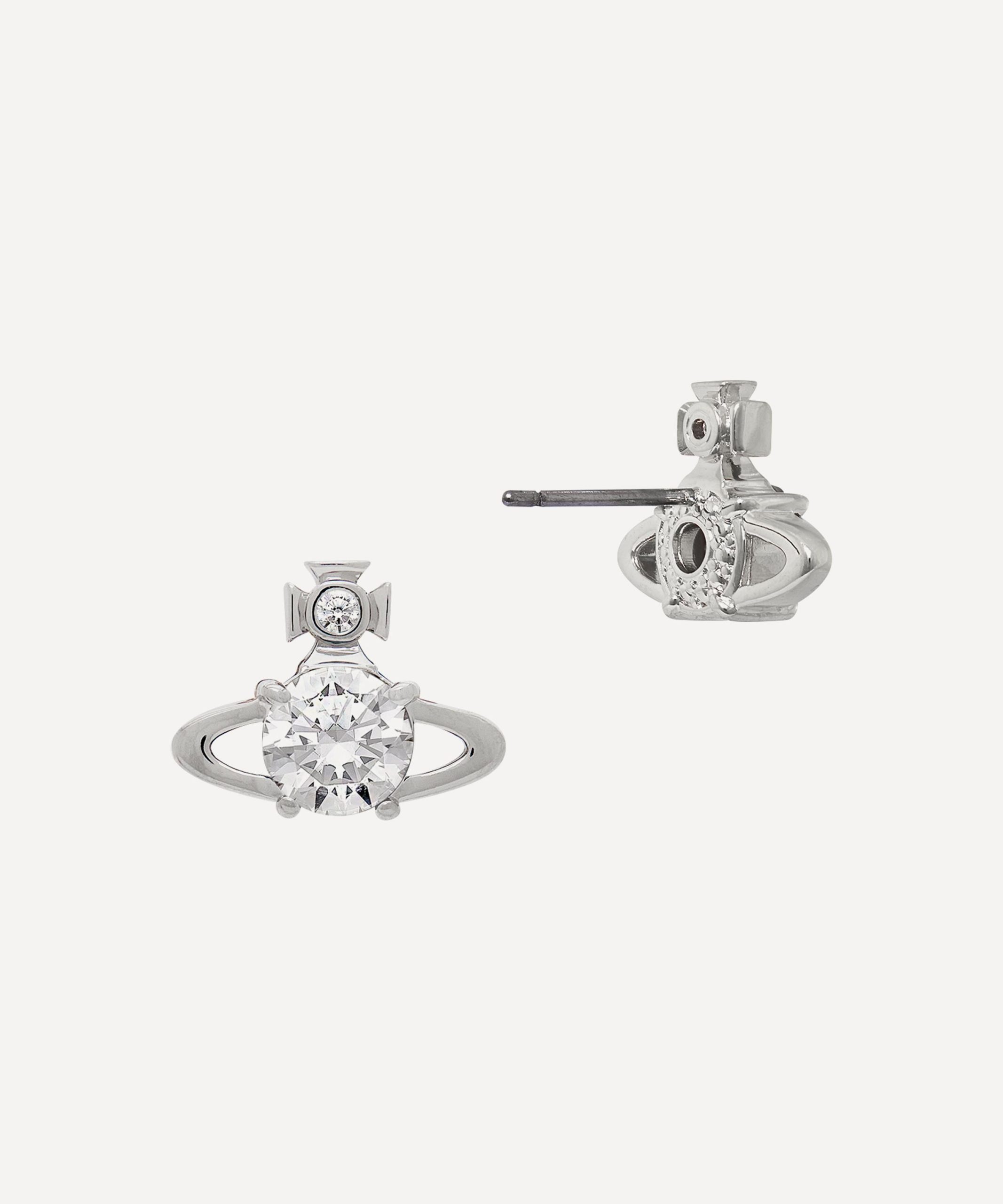 Vivienne Westwood Silver-Tone Reina Stud Earrings