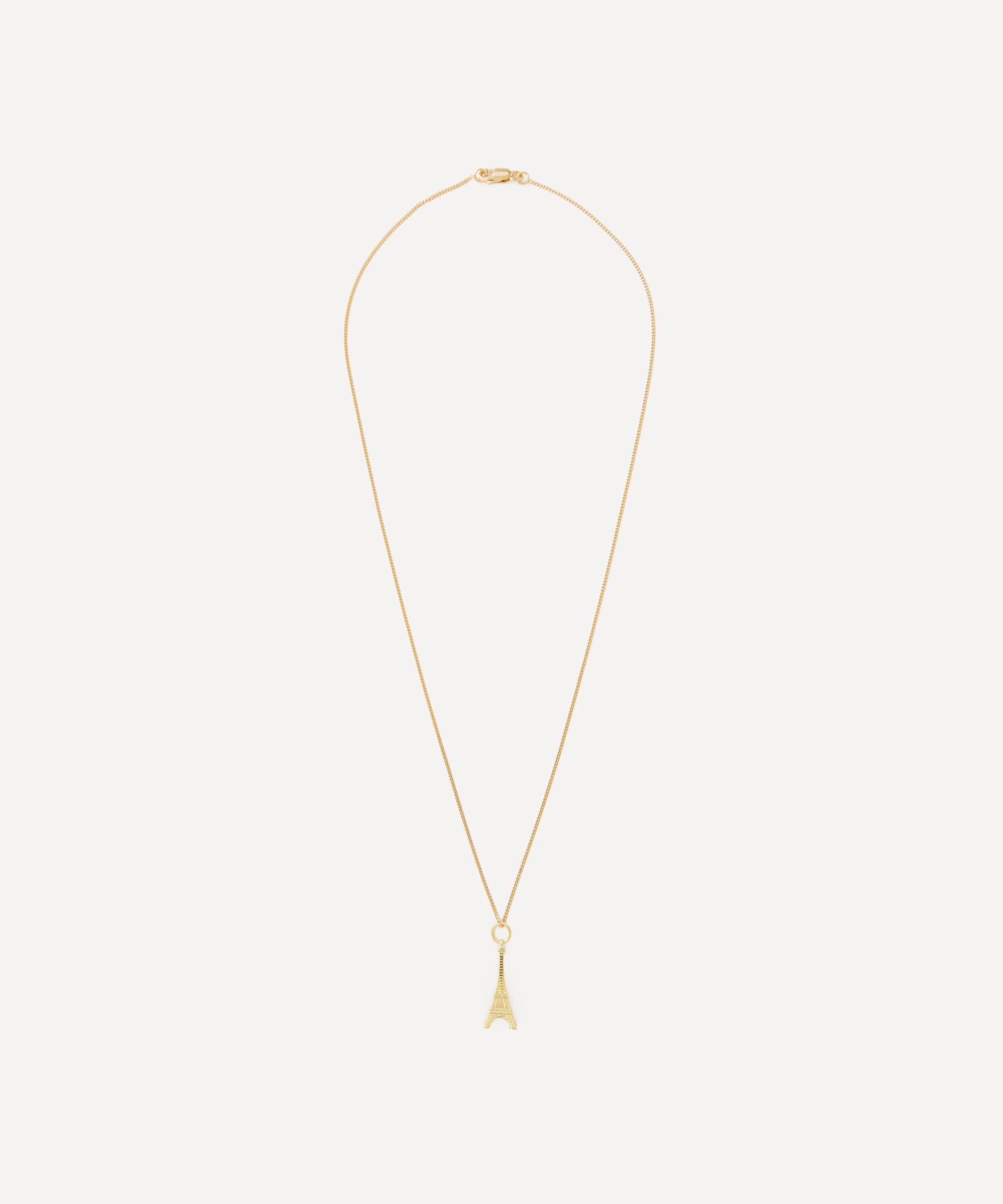 Anna + Nina Gold-Plated La Tour Eiffel Charm Necklace