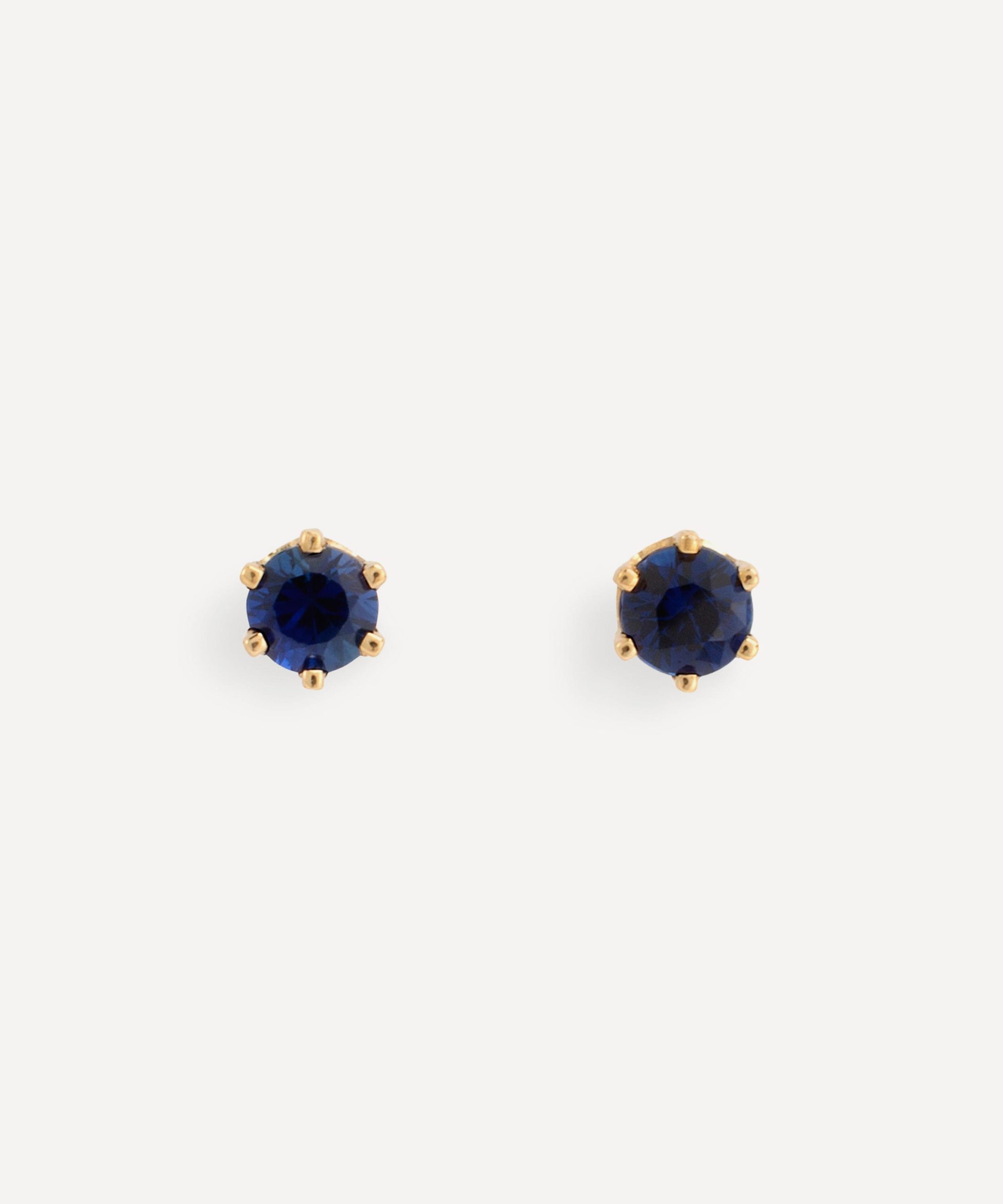 Satomi Kawakita 18ct Gold Sapphire Stud Earrings