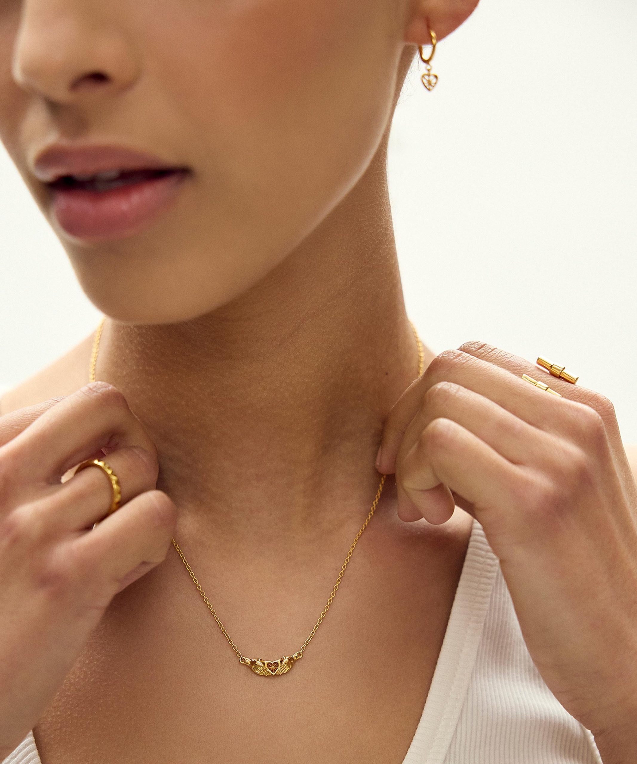 Rachel Jackson 22ct Gold-Plated Love Story Necklace