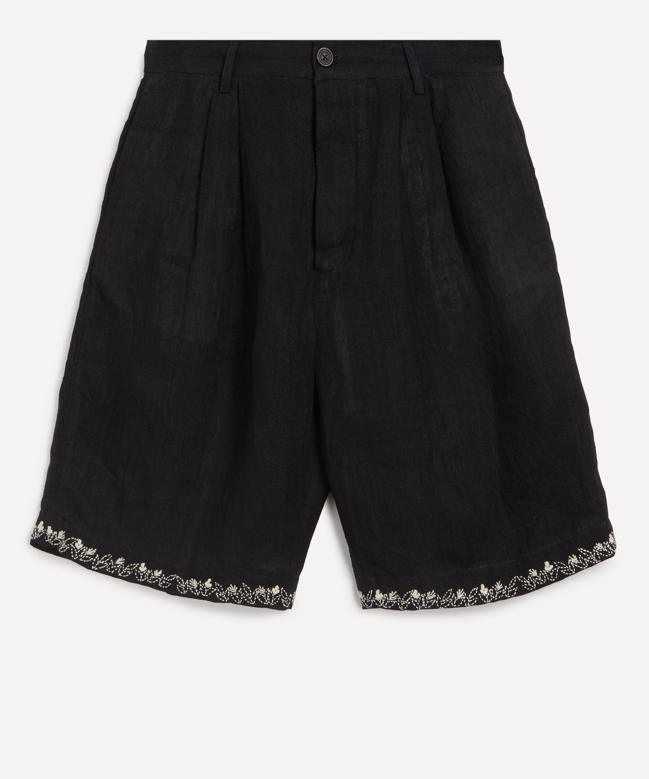 Kartik Research Linen Pleated Shorts