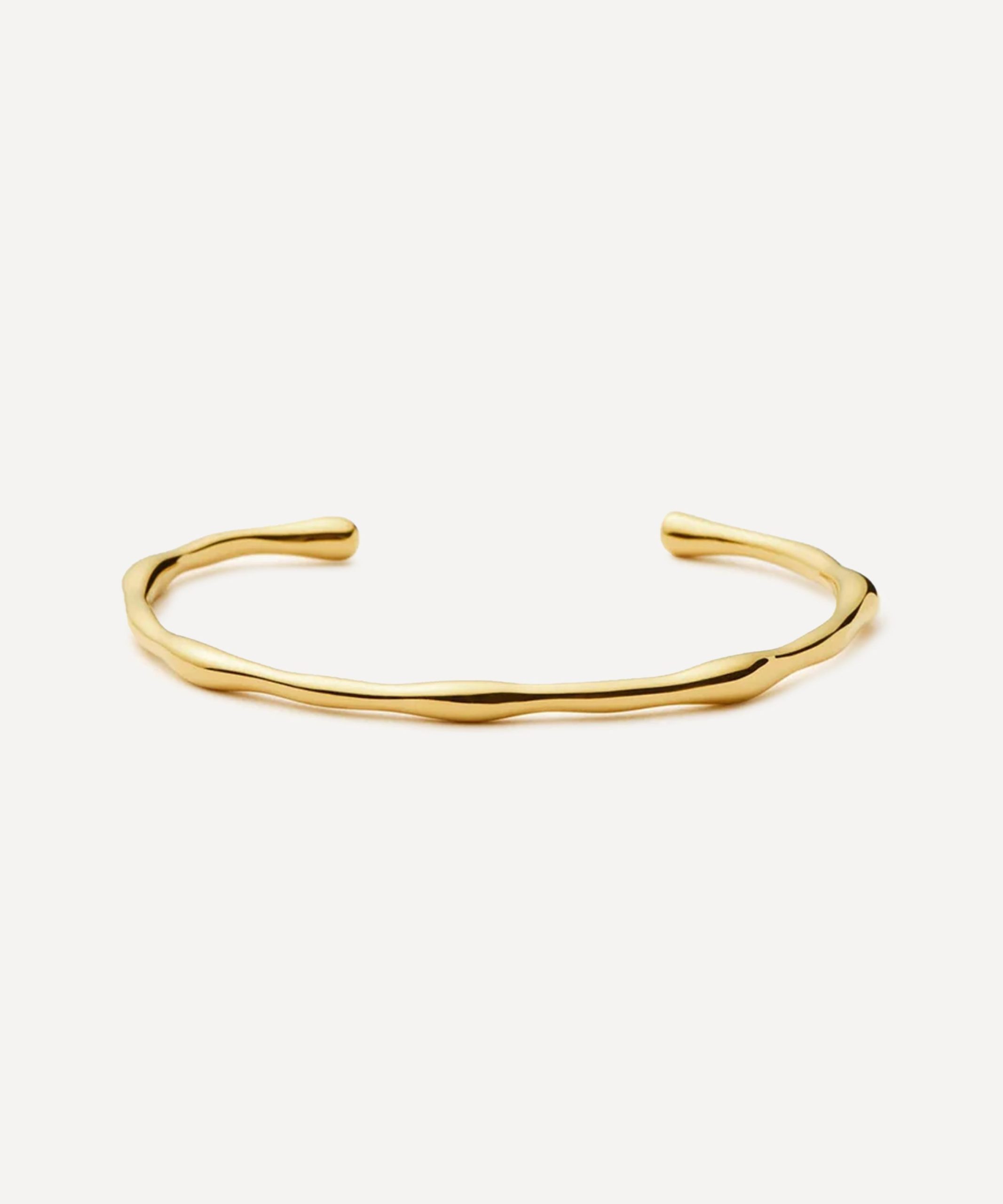 Missoma 18 Gold-Plated Molten Cuff Bracelet