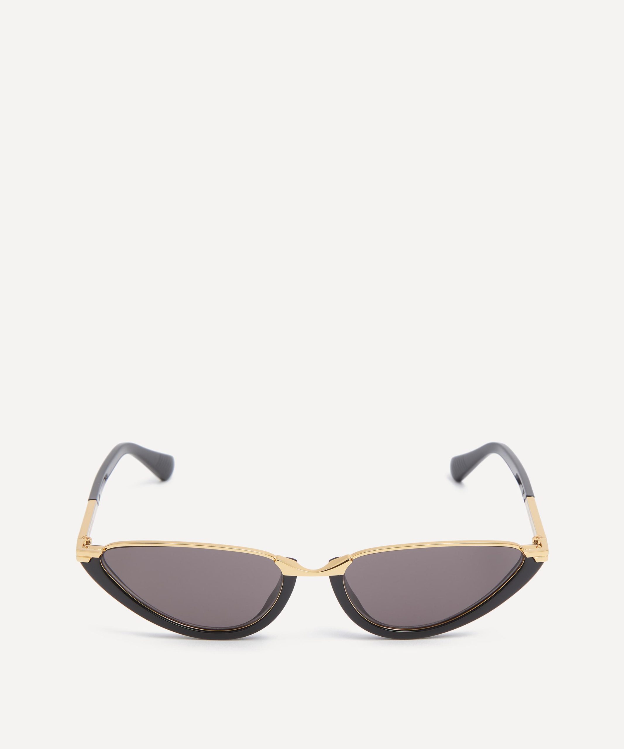 Bottega Veneta Cat-Eye Combination Sunglasses