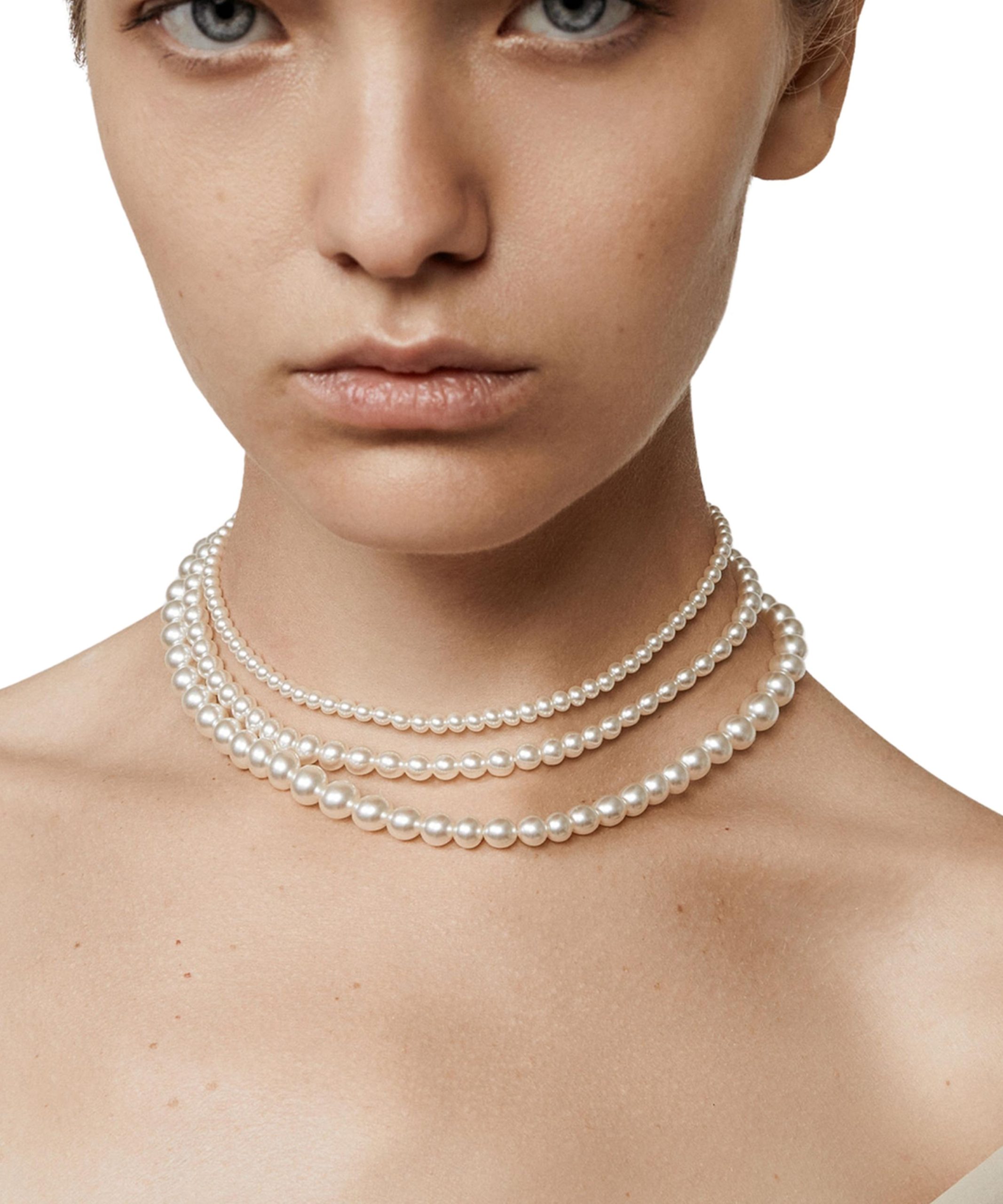 SHASHI 14ct Gold-Plated Louise Pearl Necklace