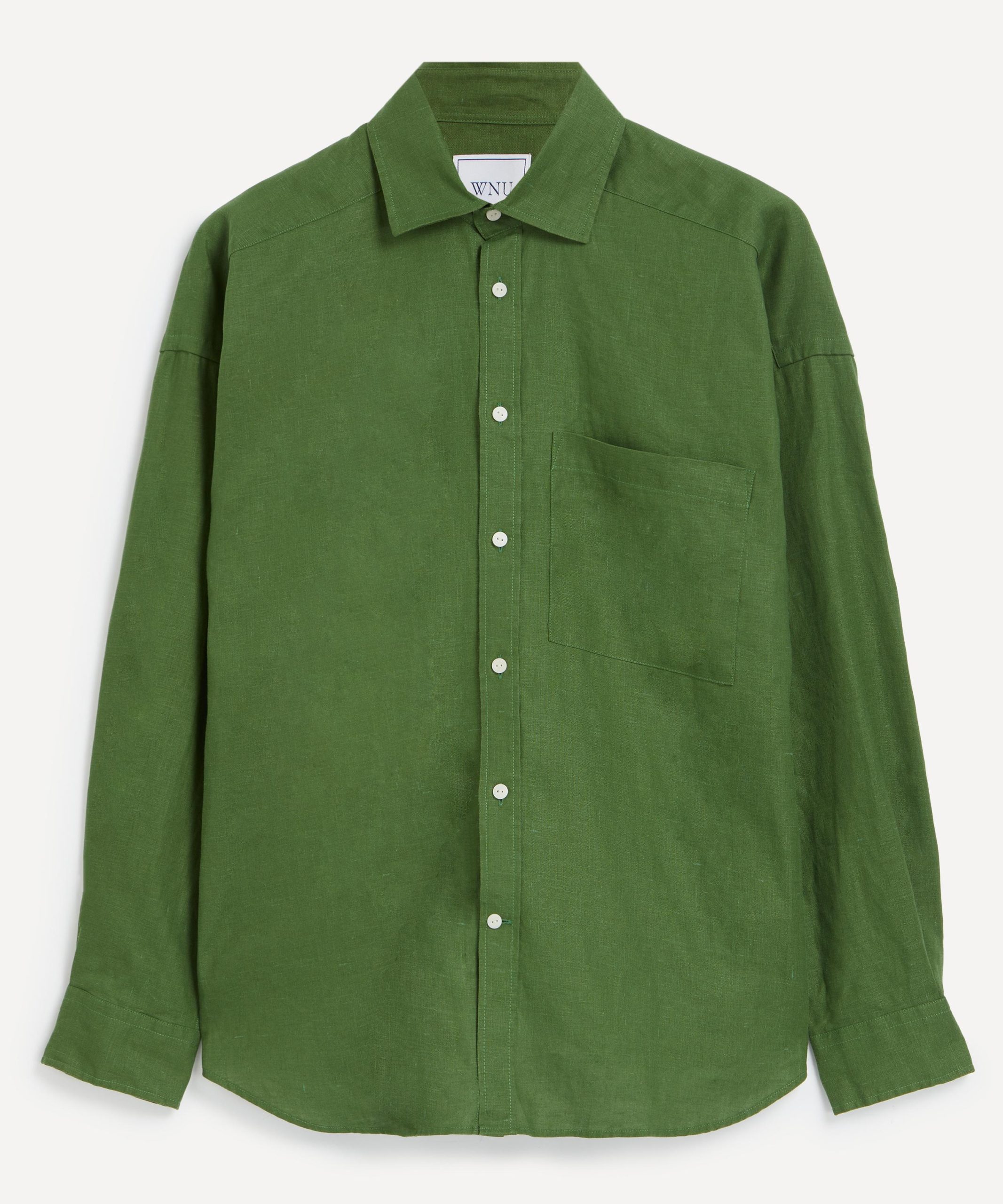 With Nothing Underneath The Weekend Green Hemp Shirt