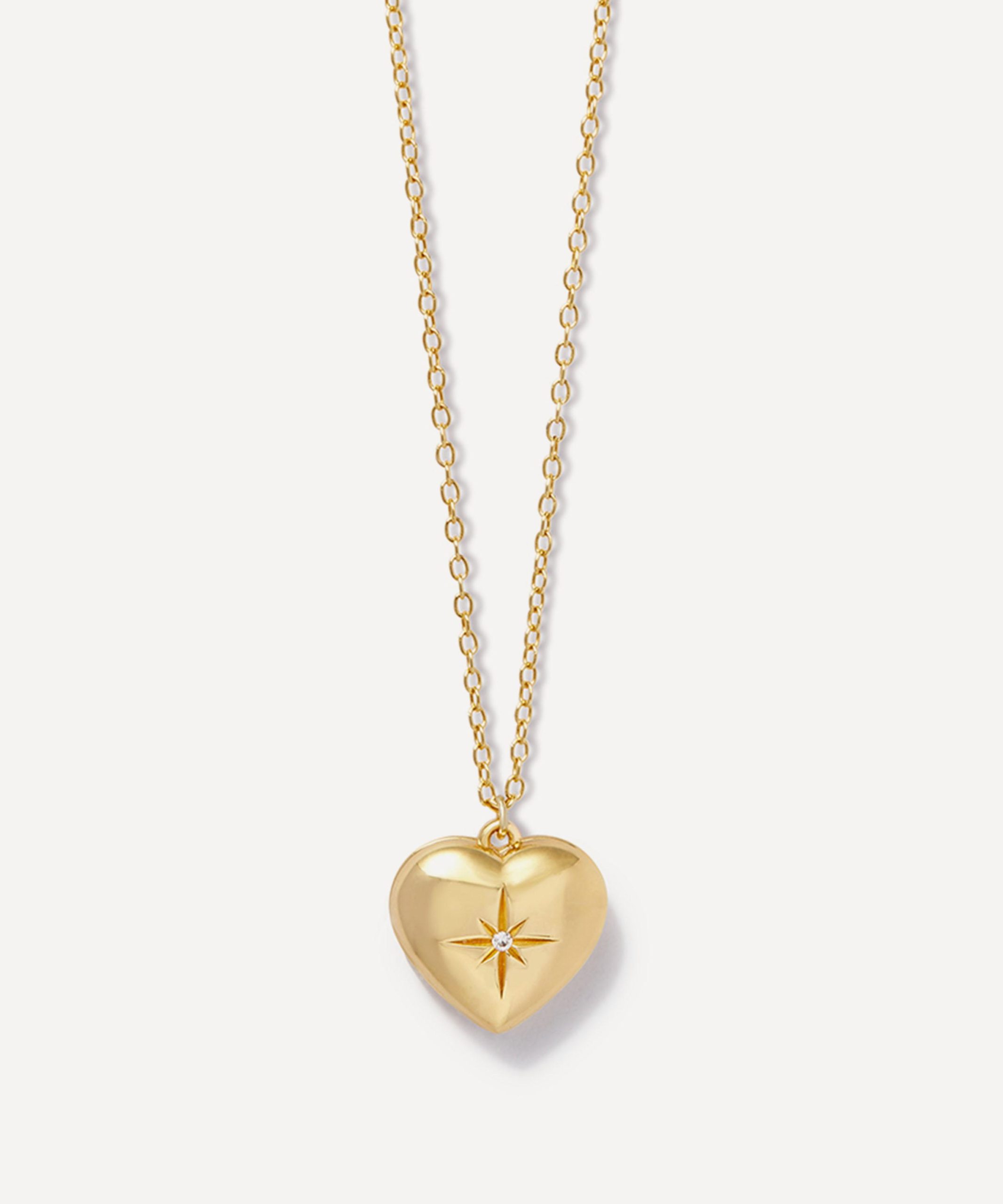 Astley Clarke 18ct Gold-Plated Vermeil Silver Mini Heart Locket Necklace