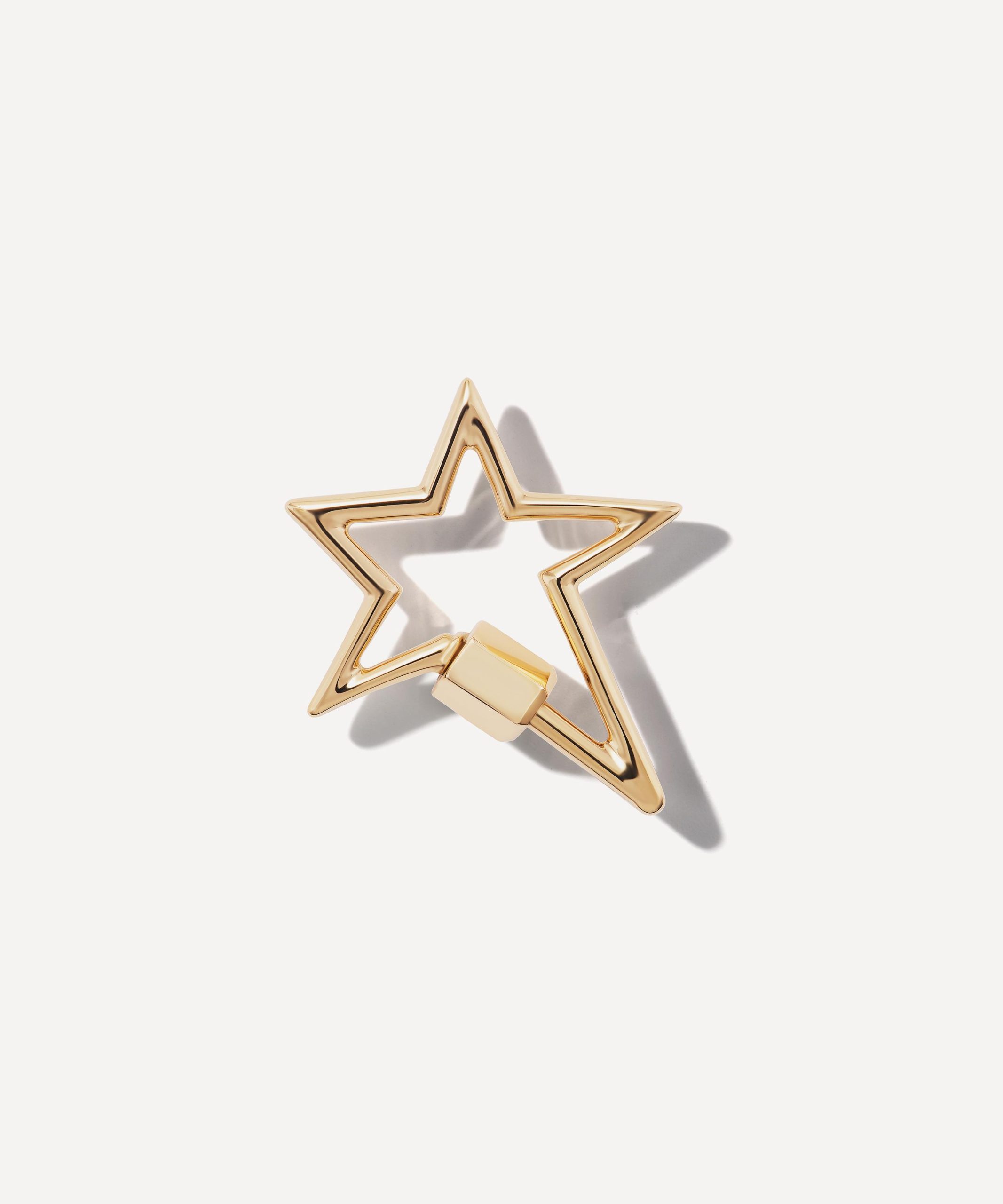 Marla Aaron 14ct Gold Starlock Carabiner Clasp