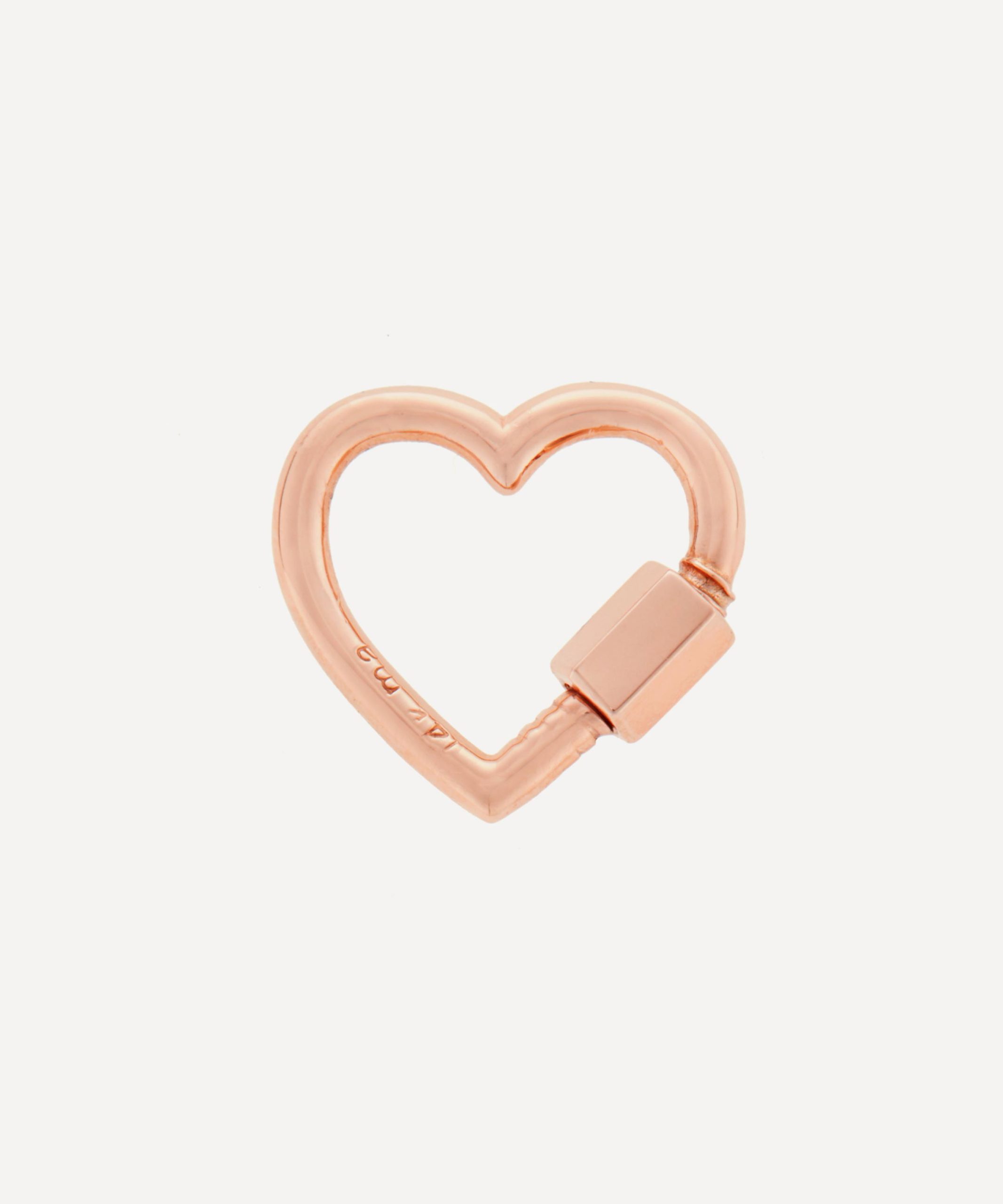 Marla Aaron 14ct Rose Gold Baby Heartlock Clasp
