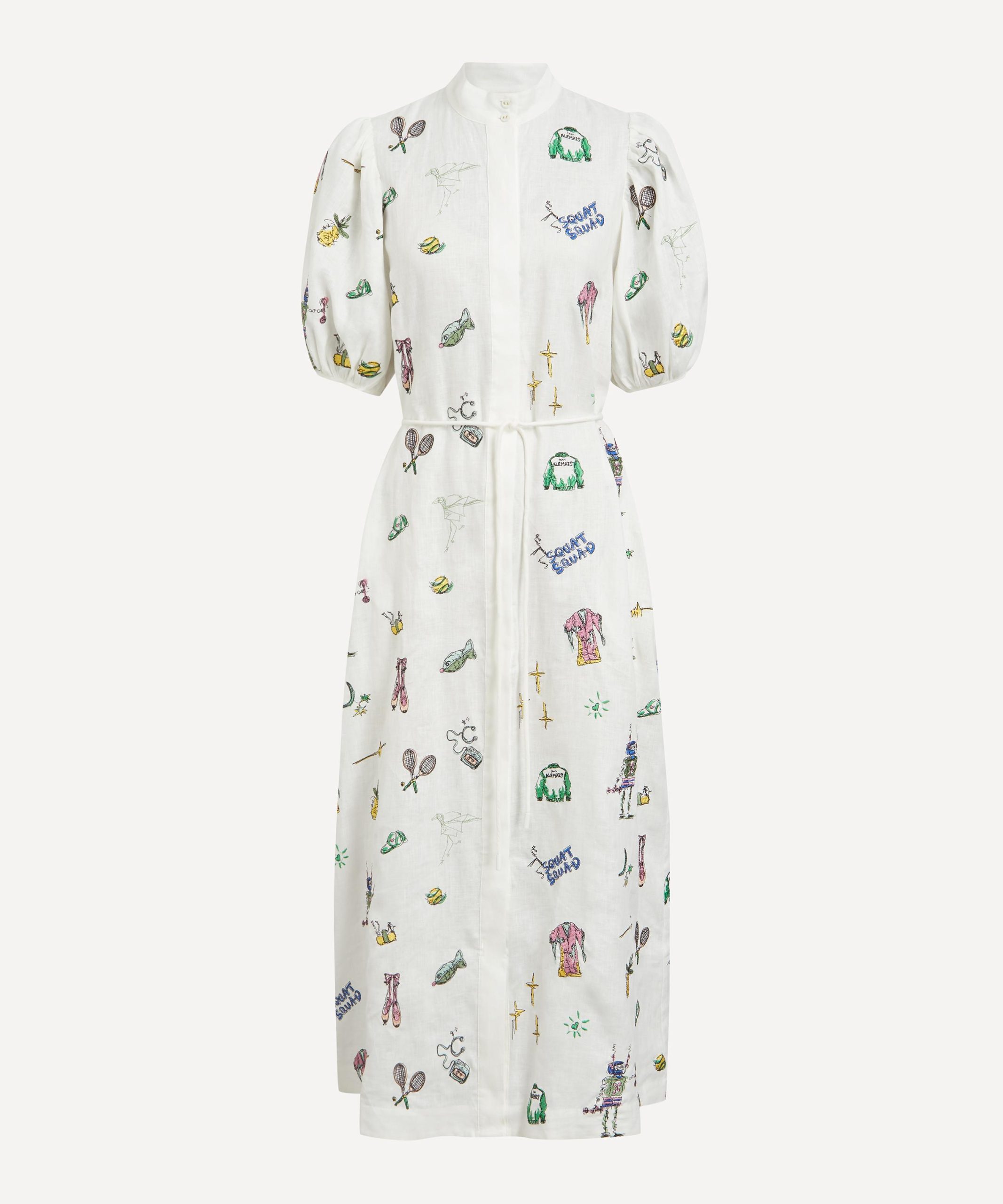 ALÉMAIS Play Embroidered Shirt Dress
