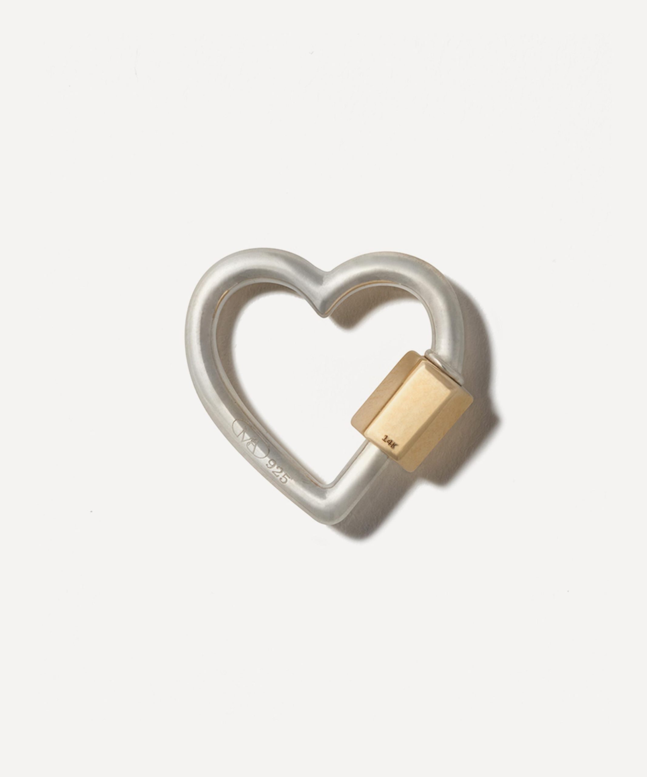 Marla Aaron Mixed Metal Heartlock Clasp