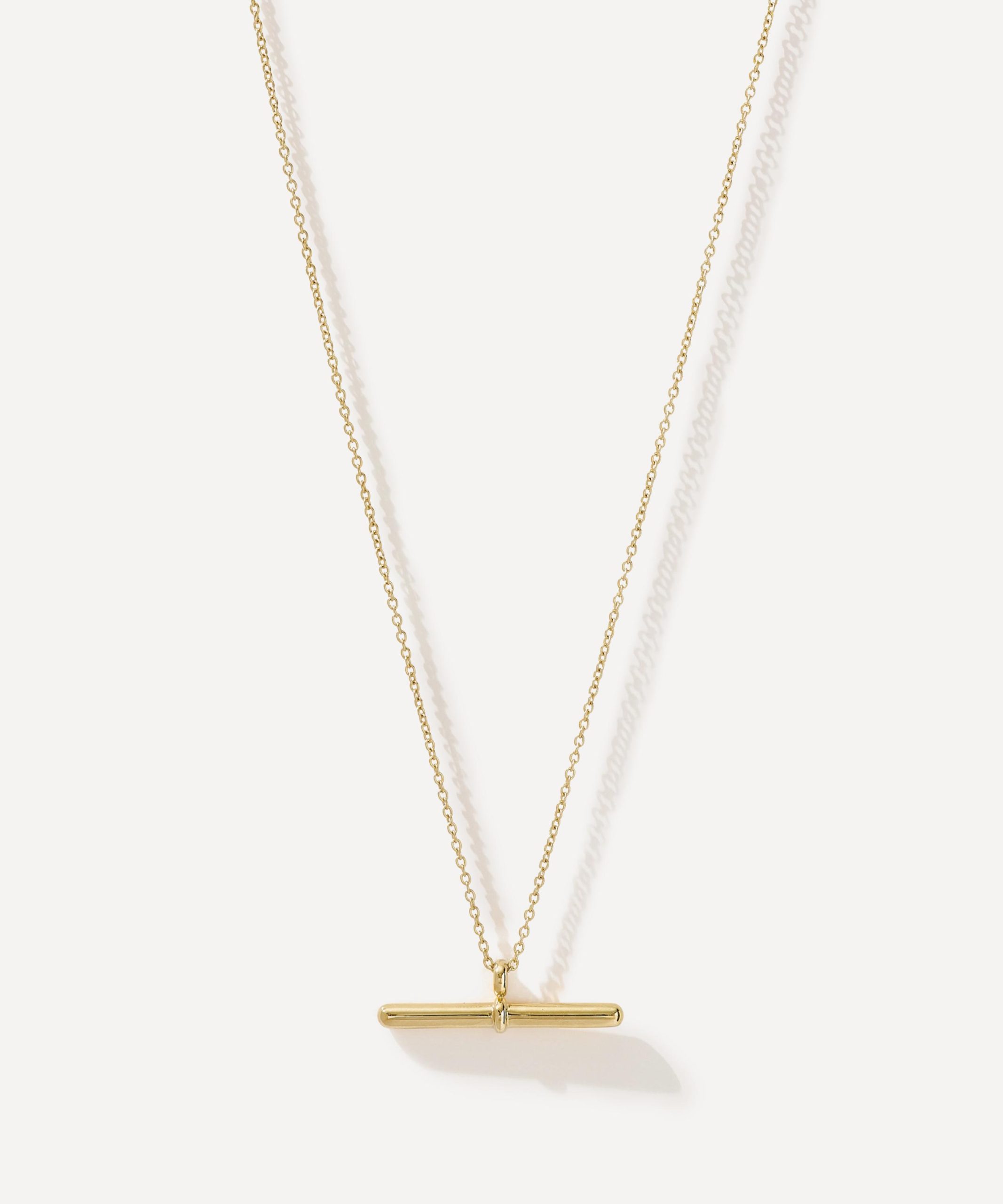 Otiumberg 14ct Gold-Plated Vermeil Silver Vestige Toggle Pendant Necklace