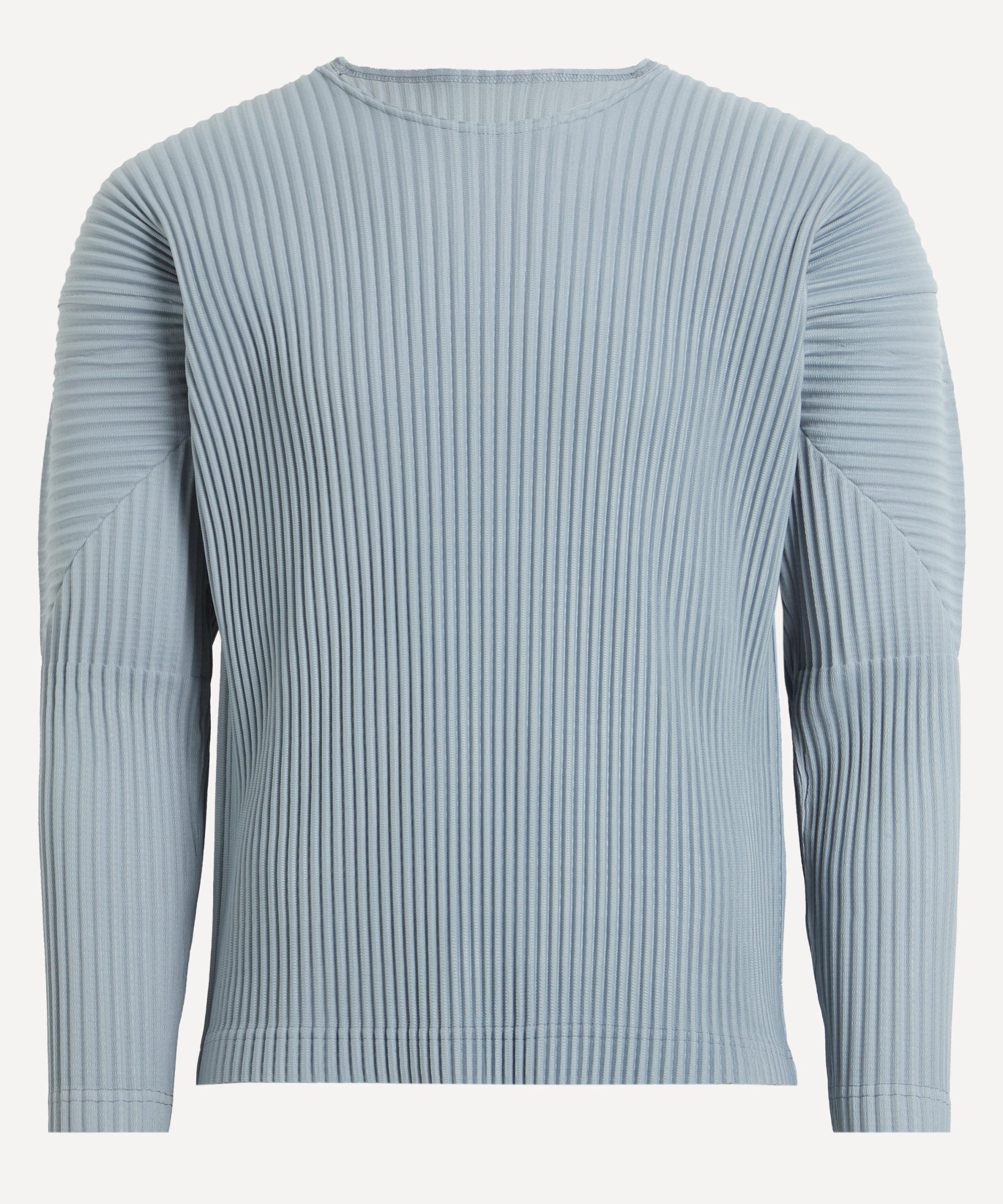 HOMME PLISSÉ ISSEY MIYAKE COLOURS PLEATS Grey Blue Pleated Top