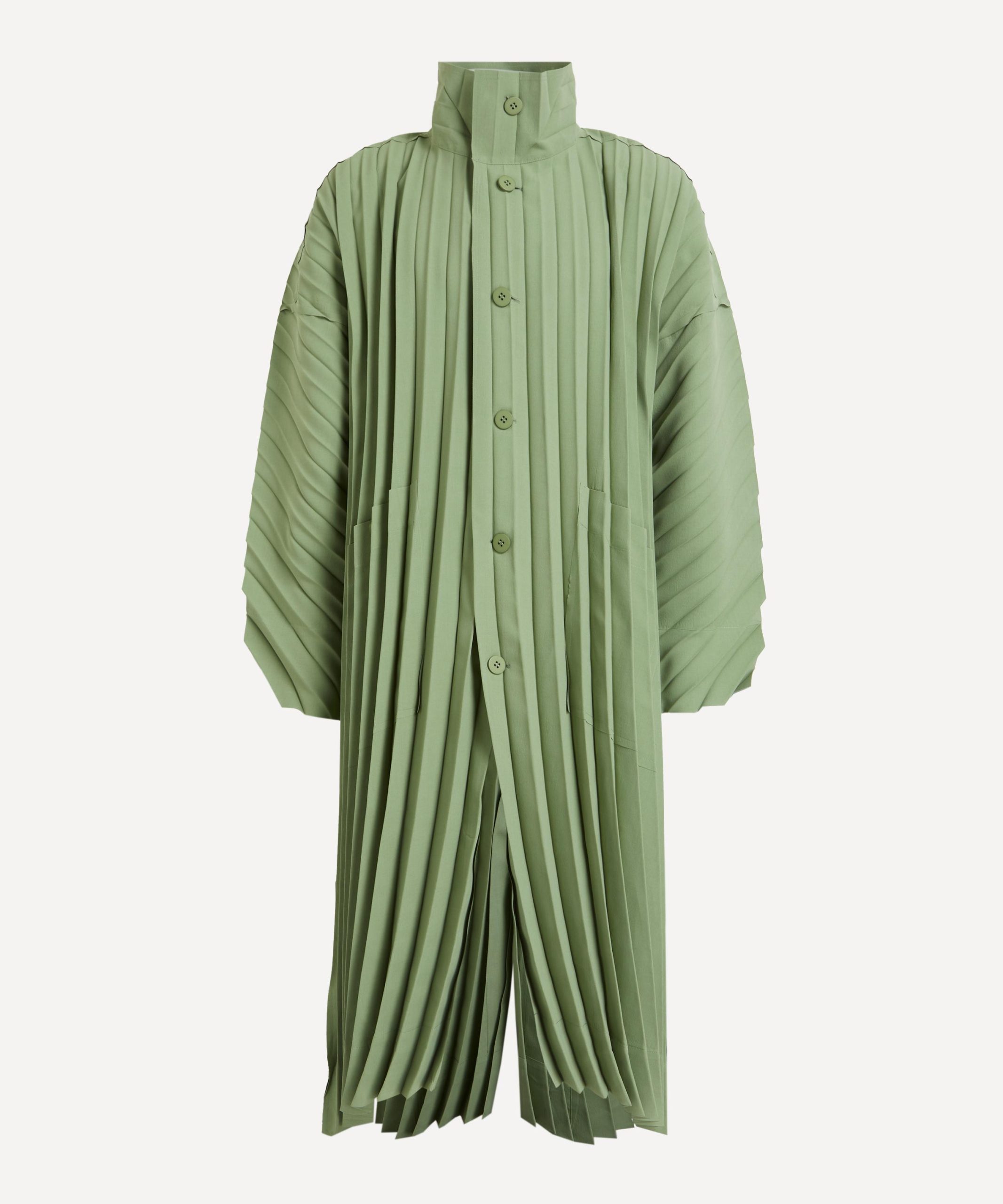 HOMME PLISSÉ ISSEY MIYAKE Green EDGE COAT LIGHT