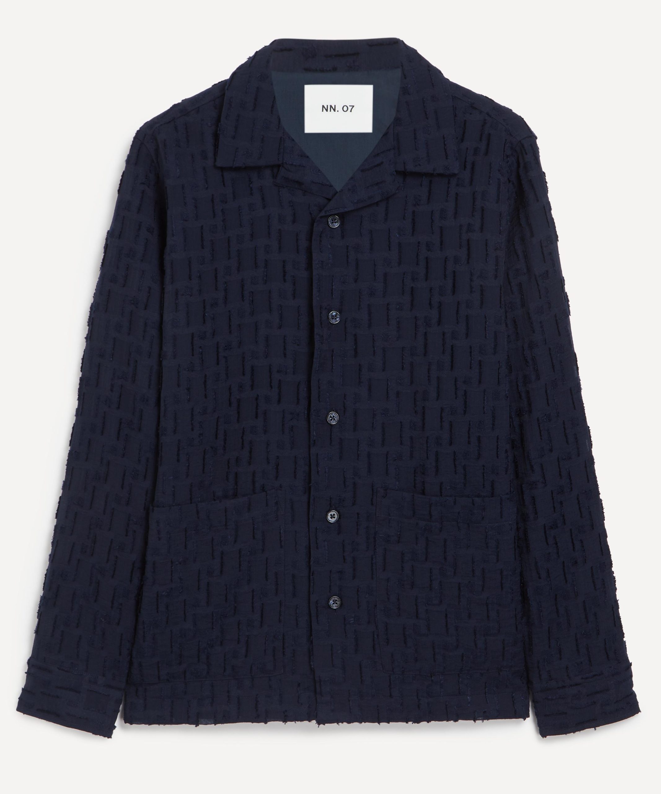 </br> Hank Fil-Coupé Jacquard Overshirt