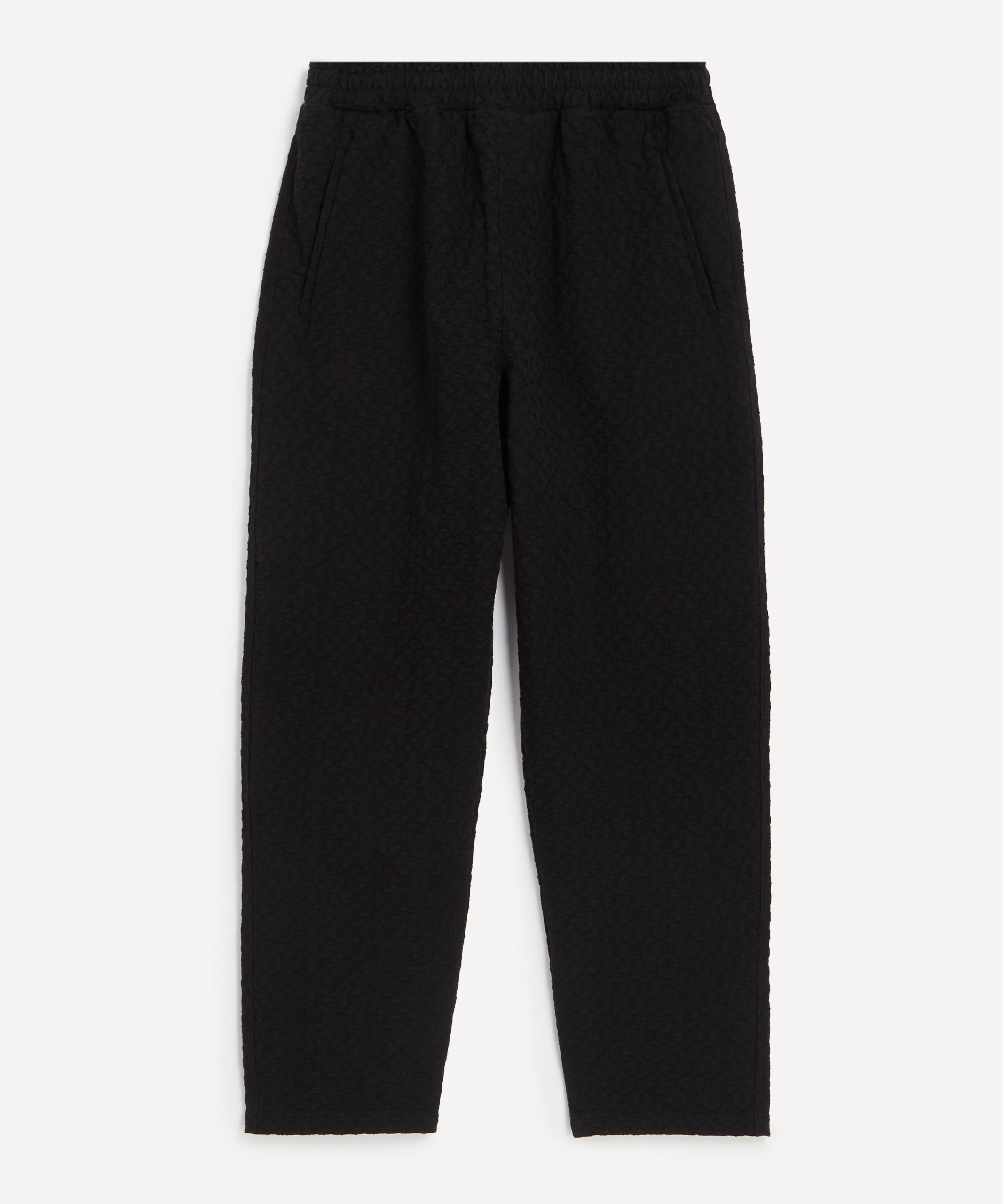 Wax London Tyne Black Floral Diamond Cotton Trousers