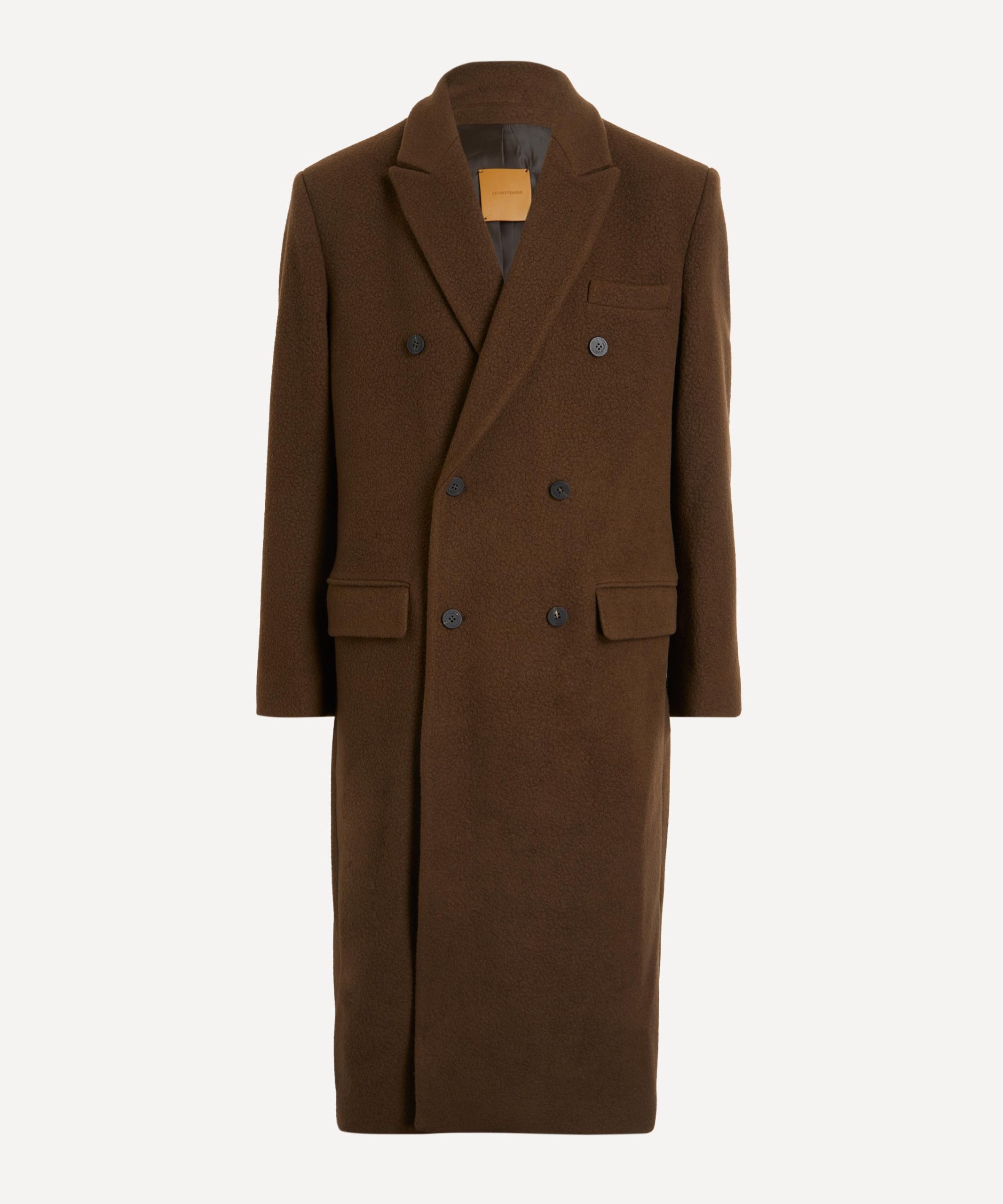Le17septembre Brown Double-Breasted Long Coat