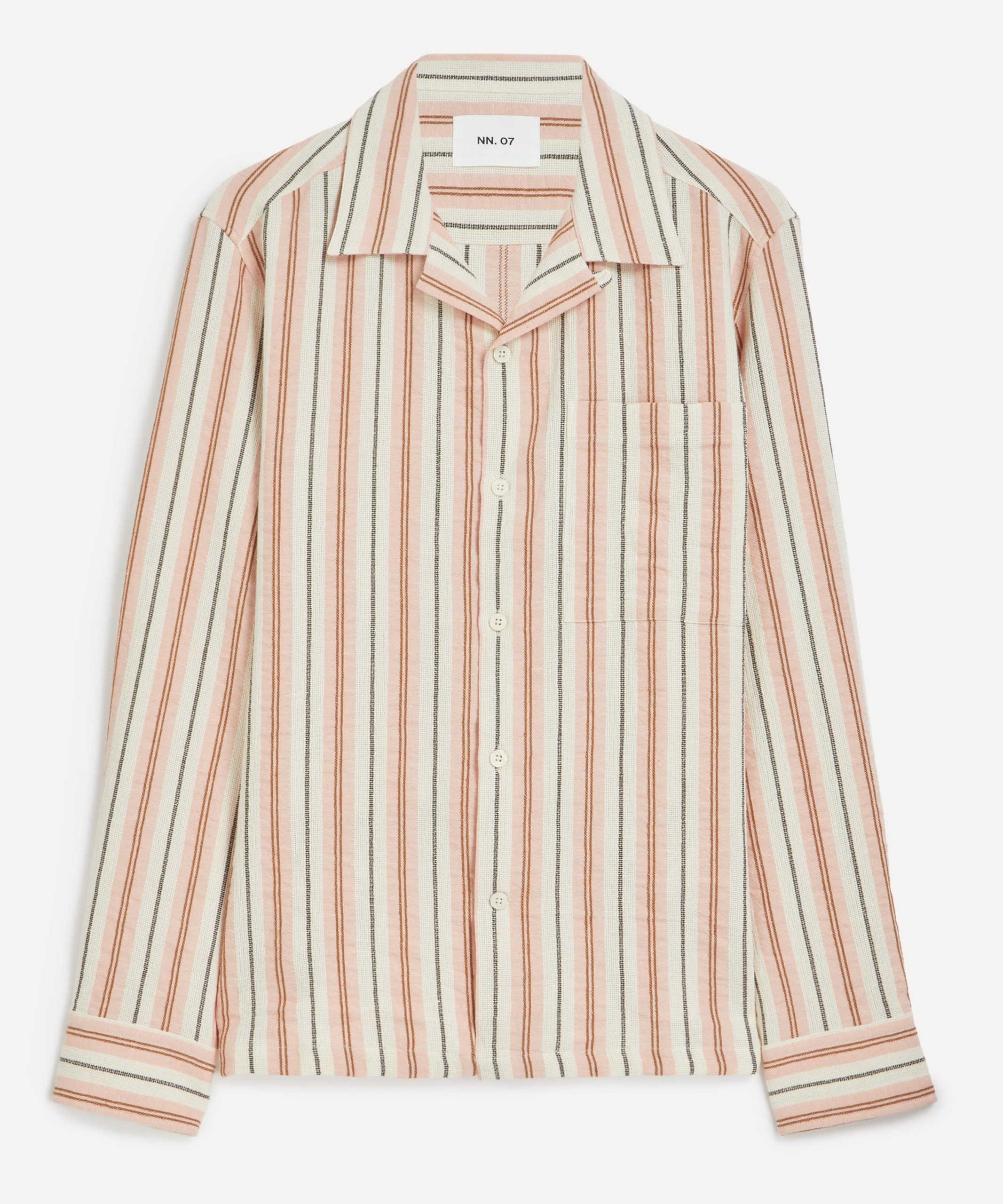 </br>                            Julio Striped Linen-Blend Shirt
