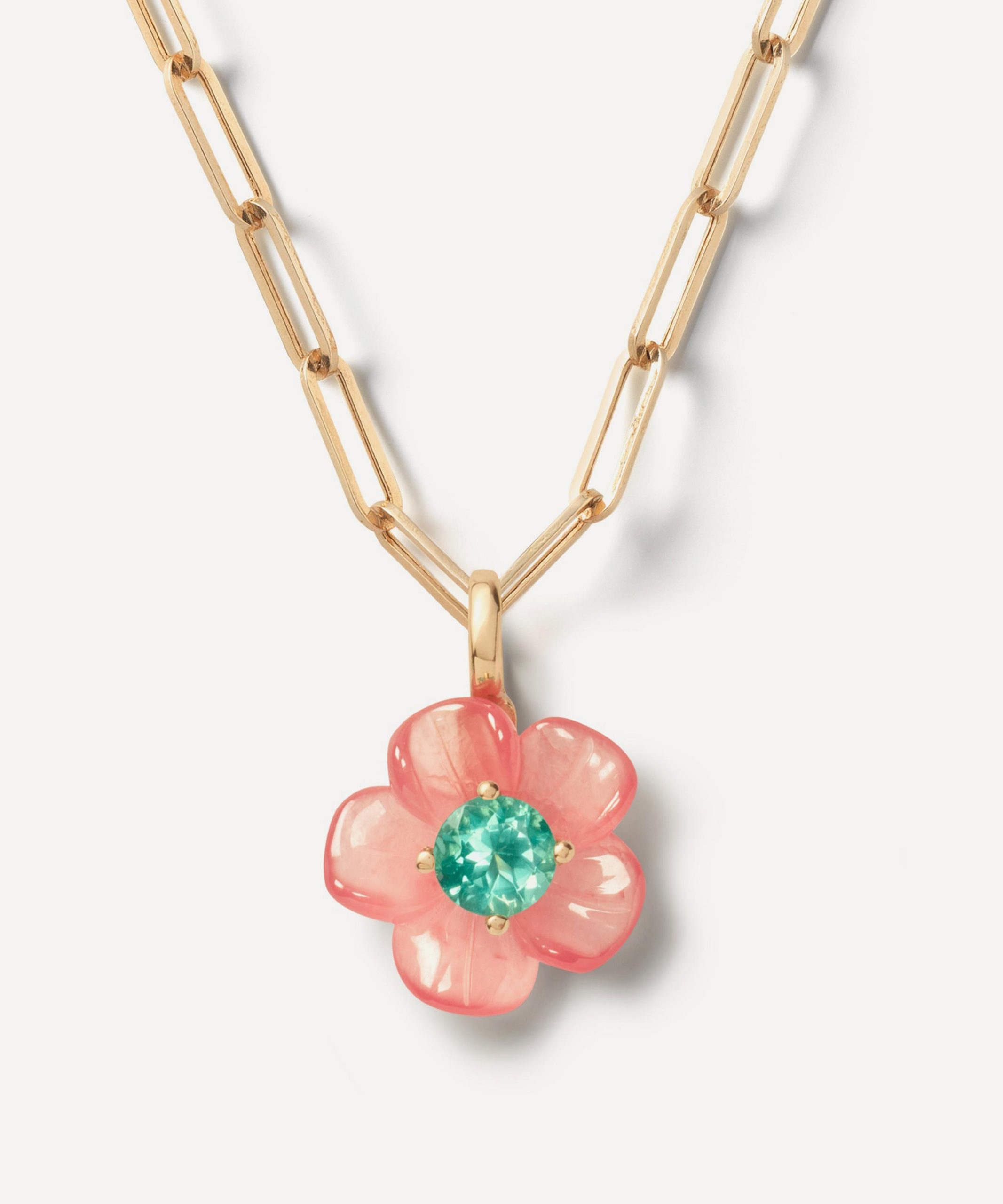 Sophie Joanne 14ct Gold Small Island Flower Pendant
