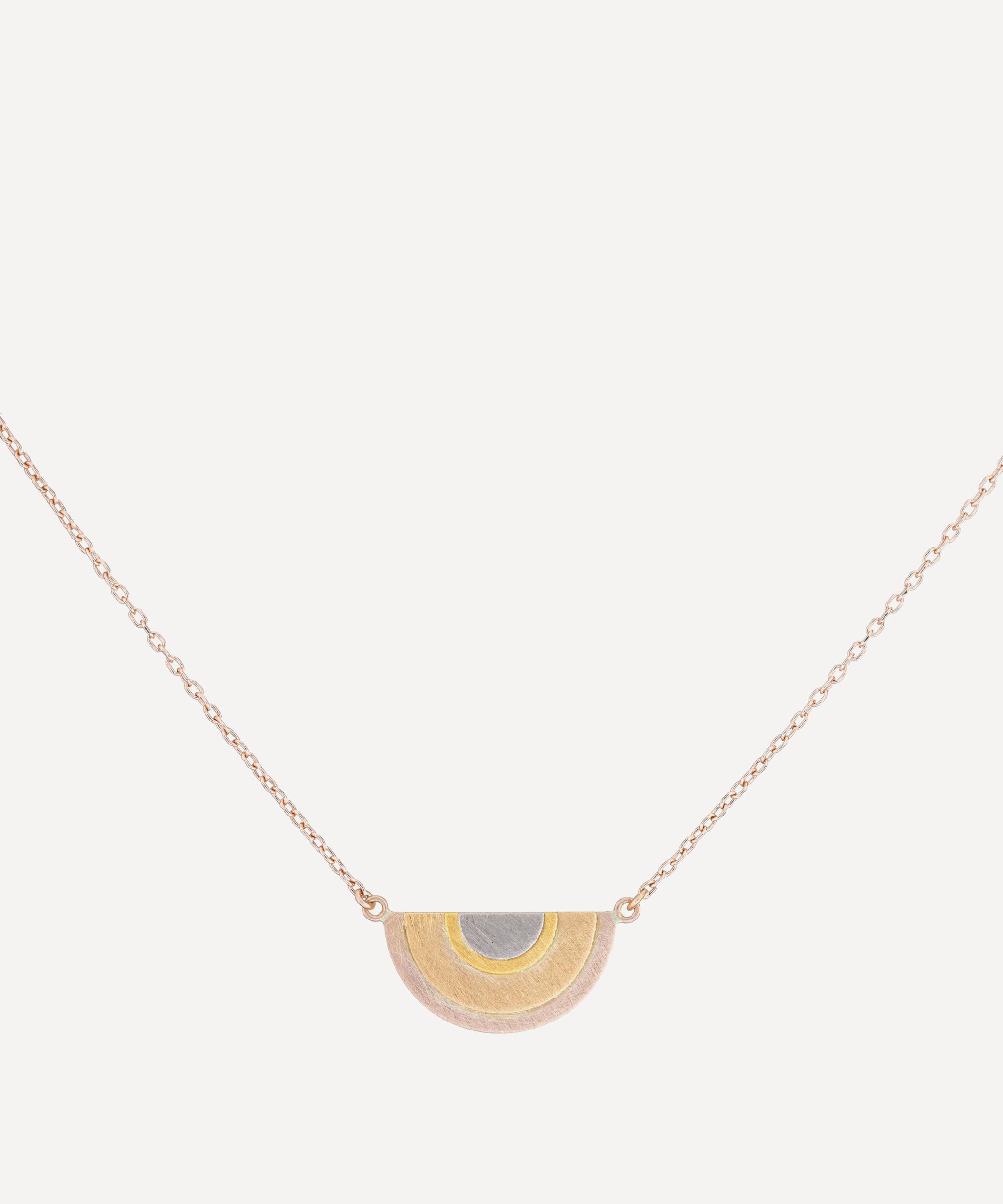 Sia Taylor 18ct-24ct Gold Sun Halo Pendant Necklace