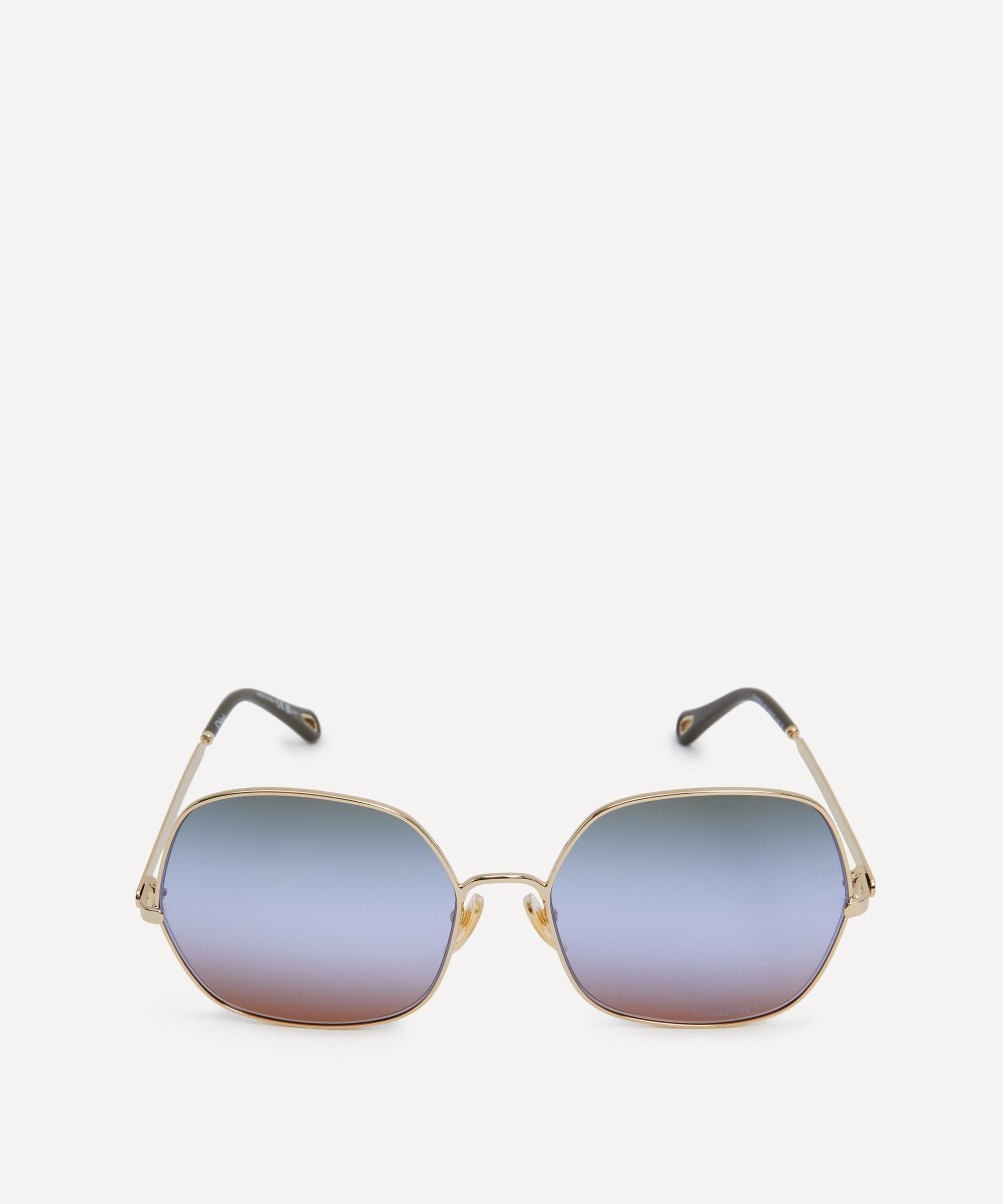 Chloé Oversized Square Metal Sunglasses
