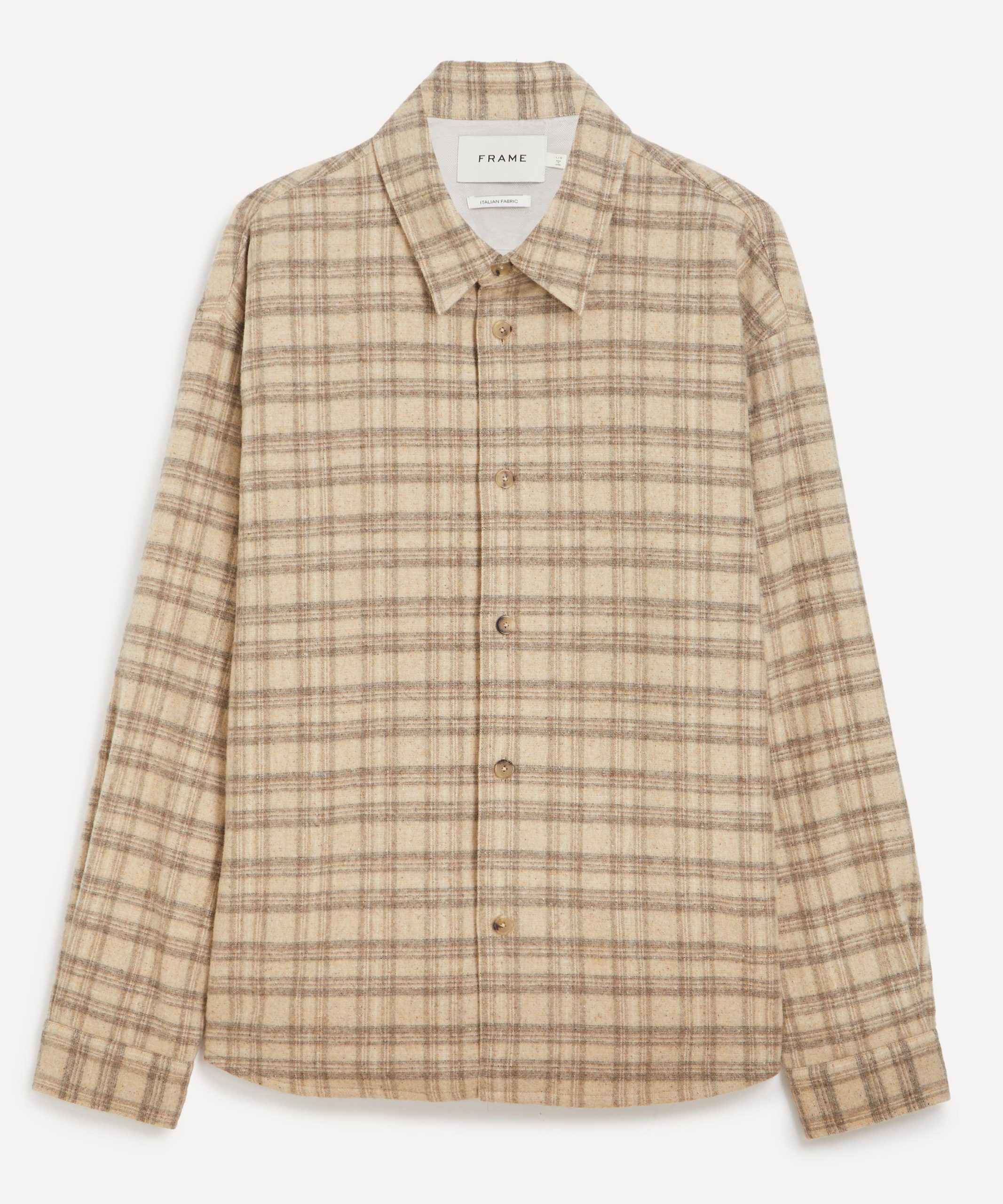 Frame Woollen Plaid Overshirt