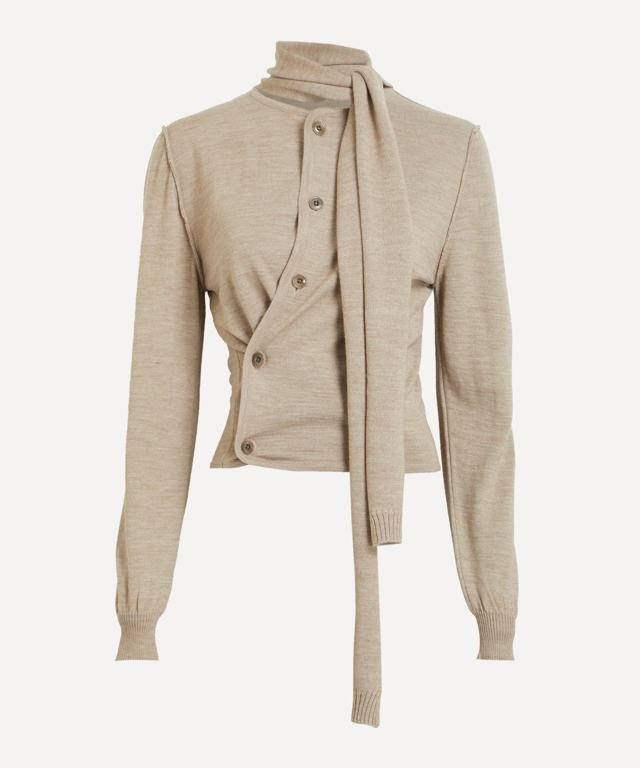 Lemaire Twisted Cardigan with Scarf