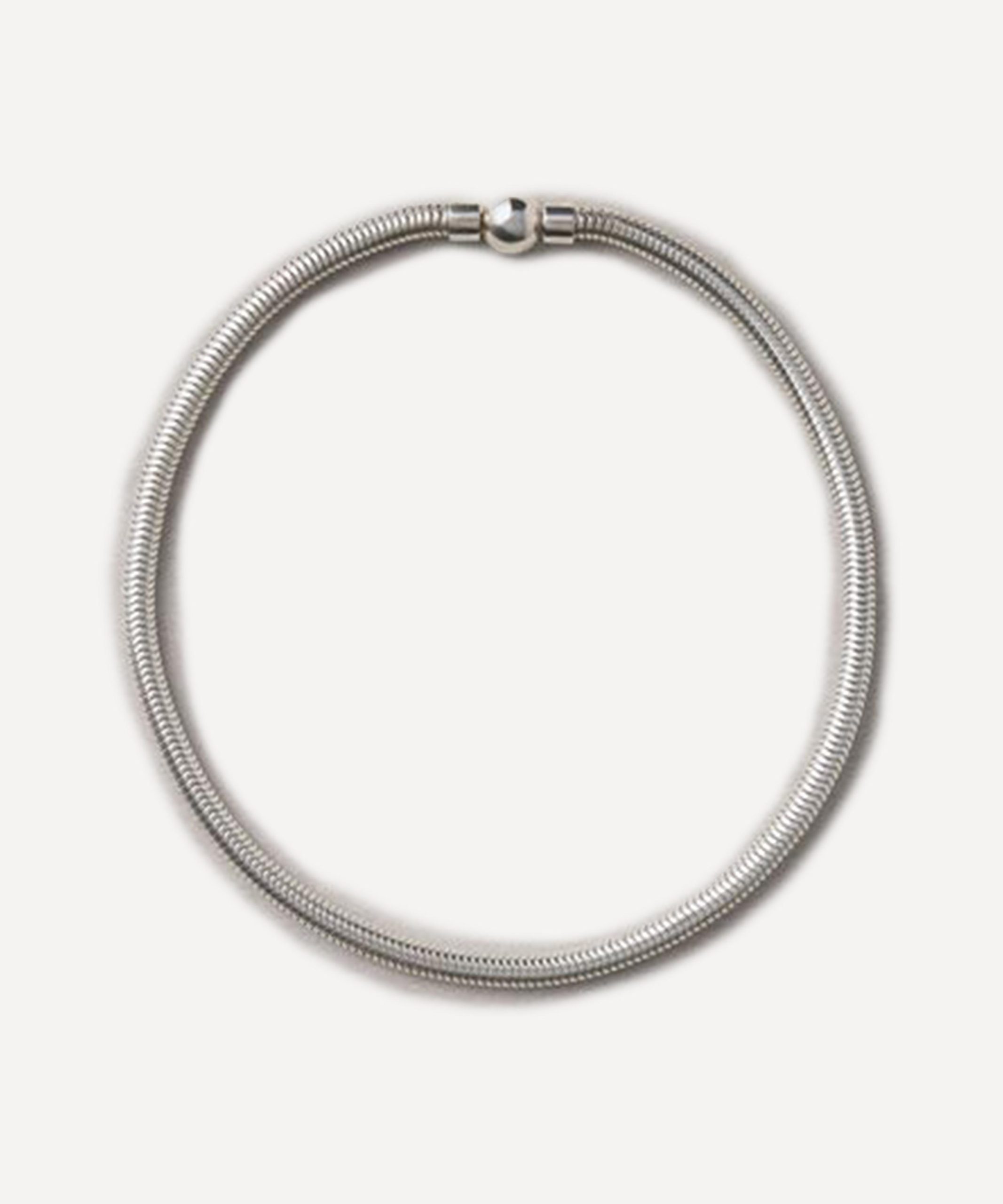 Annika Inez Sterling Silver Hemisphere Chain Necklace