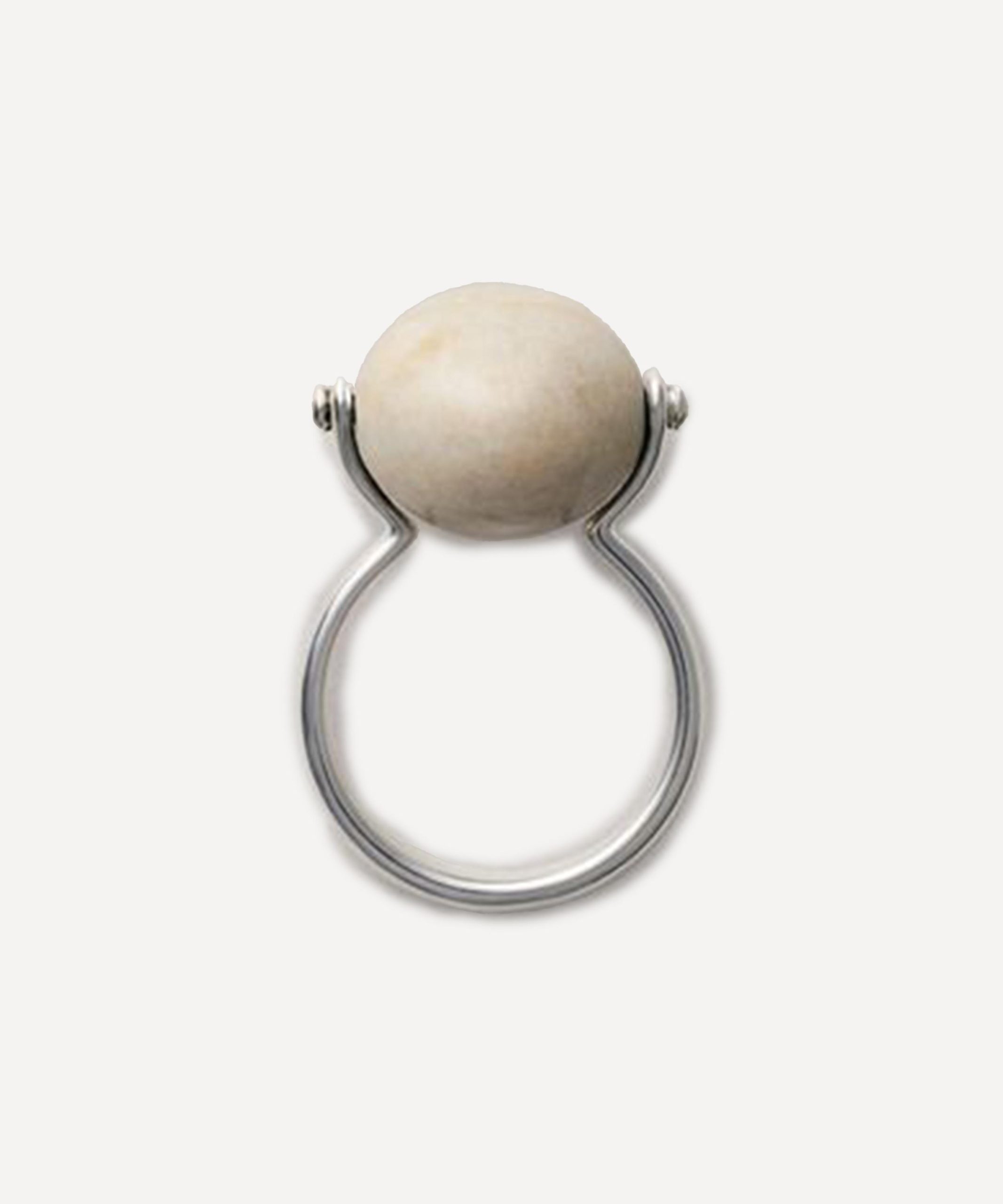 Annika Inez Sterling Silver Stone Ellipse Ring