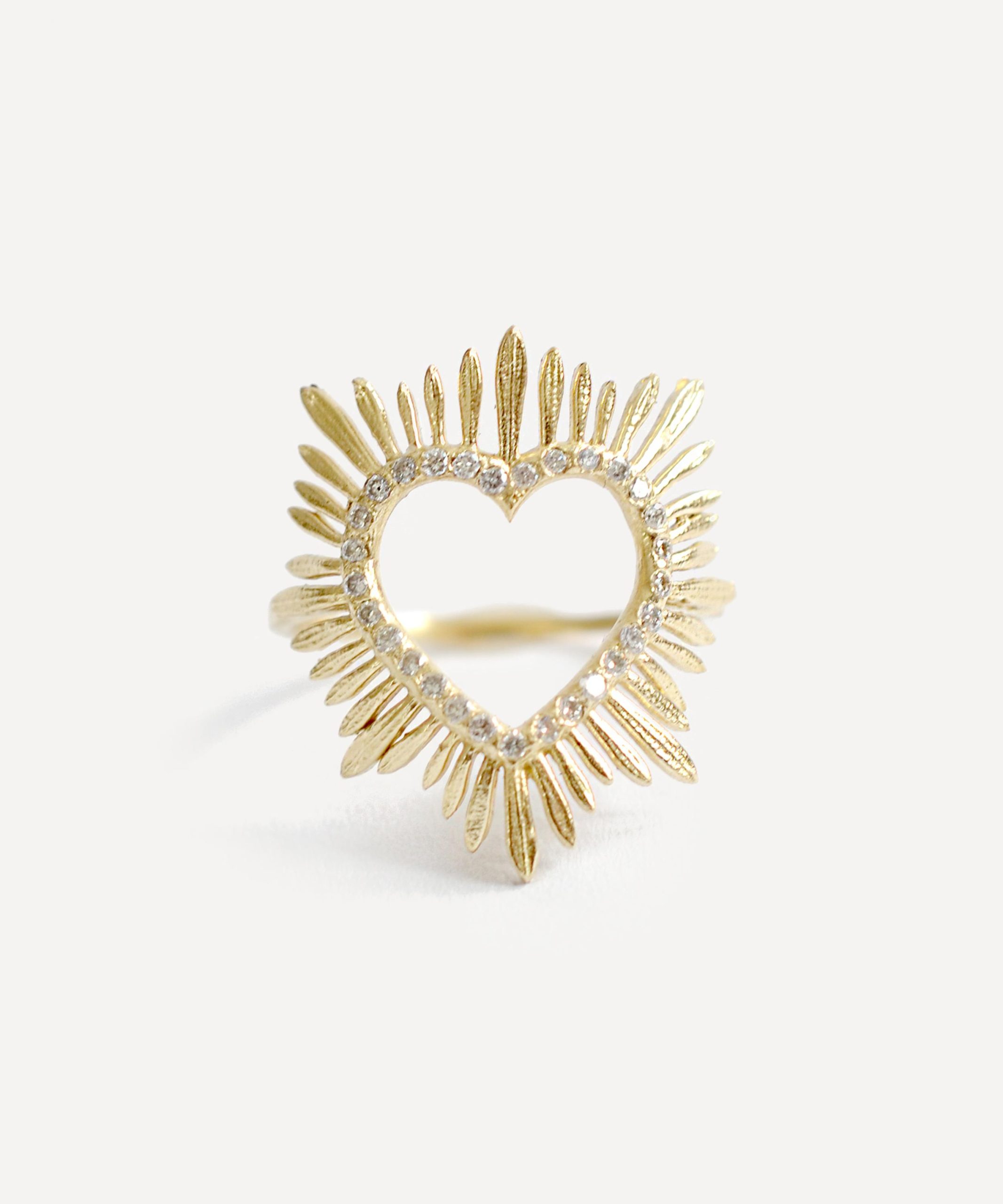 Acanthus 14ct Gold Shining Love Ring