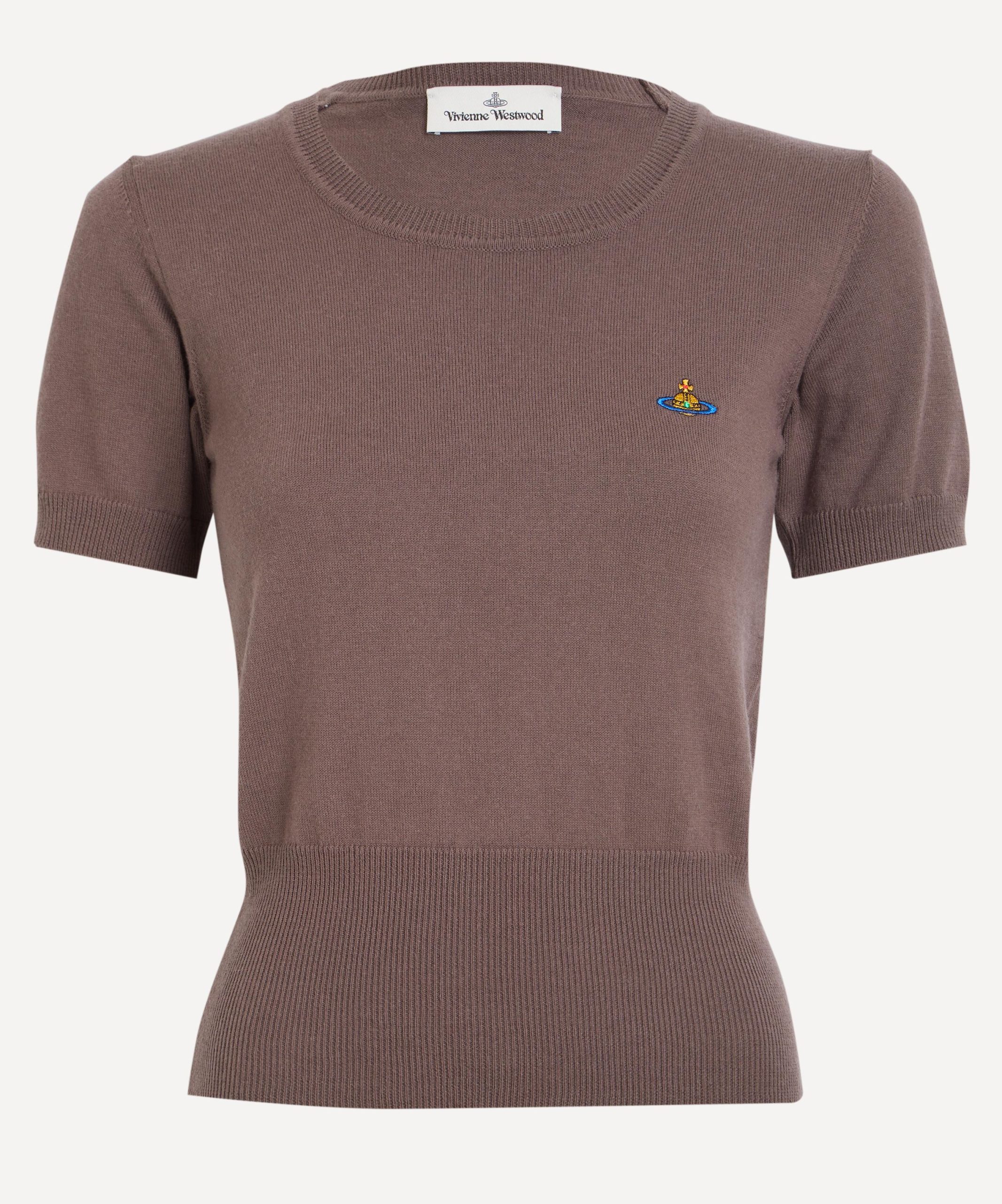 Vivienne Westwood Bea Truffle Cotton-Cashmere Top