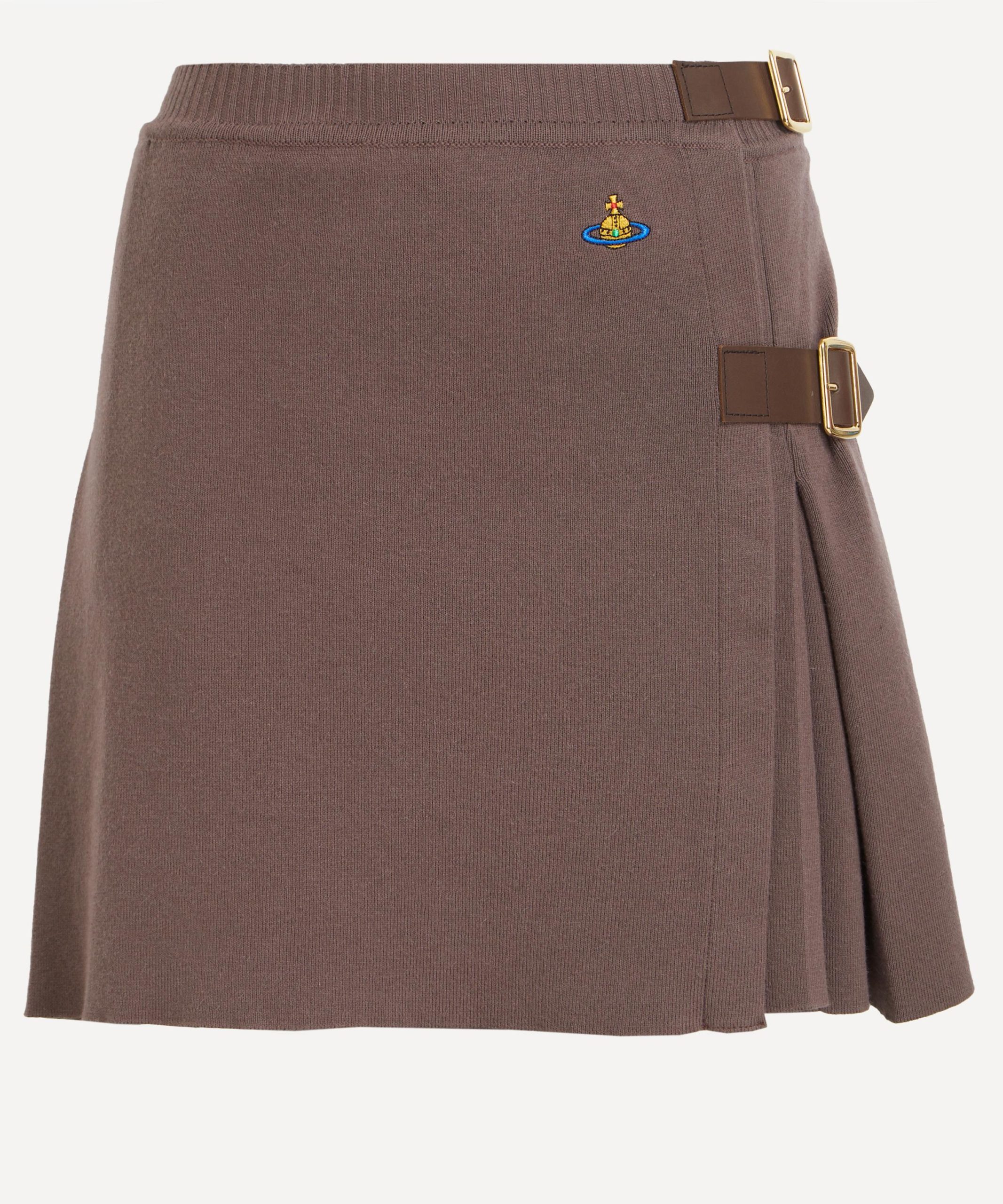 Vivienne Westwood Bea Cotton-Cashmere Kilt Mini Skirt
