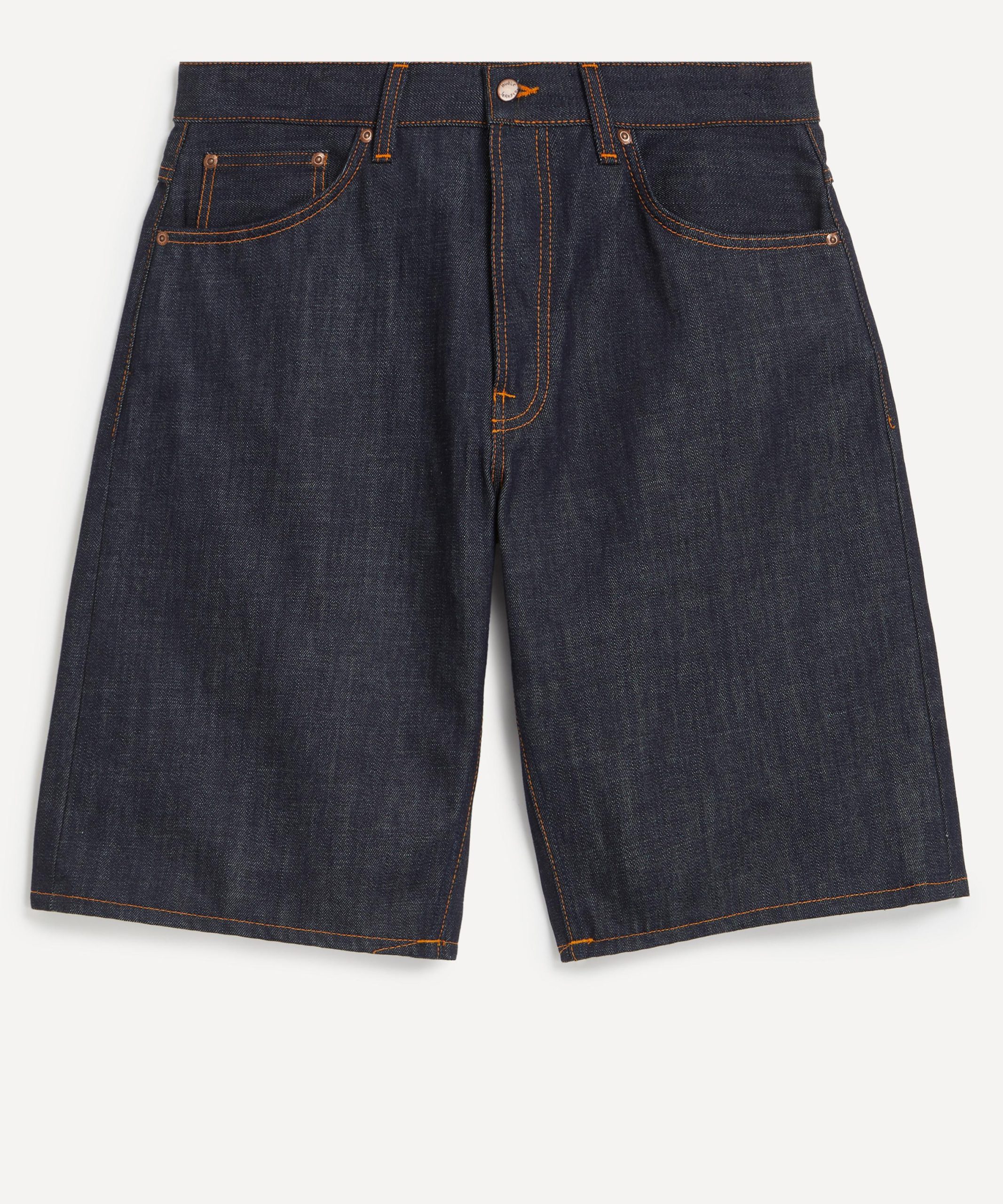 Nudie Jeans Zeb Dry Streaky Denim Shorts