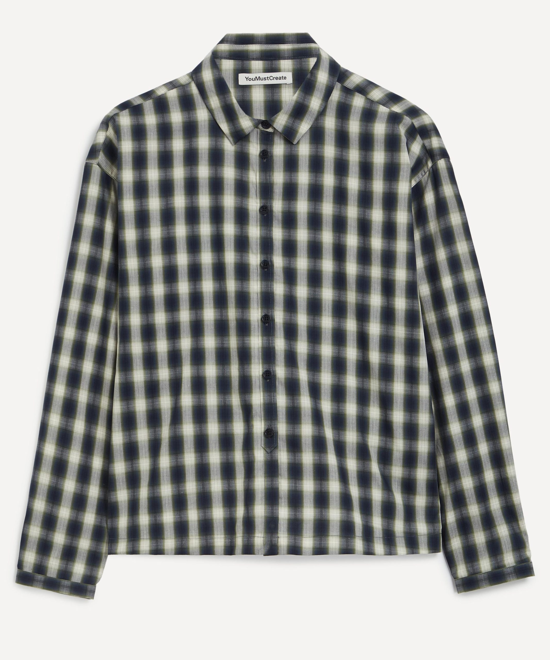 YMC Marianne Checked Long-Sleeve Shirt
