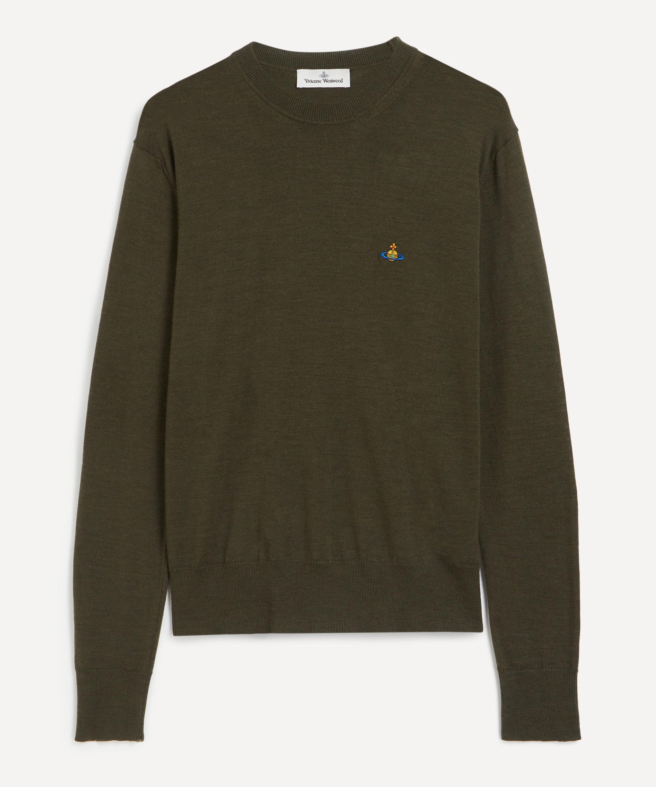 Vivienne Westwood Khaki Alex Round Neck Jumper