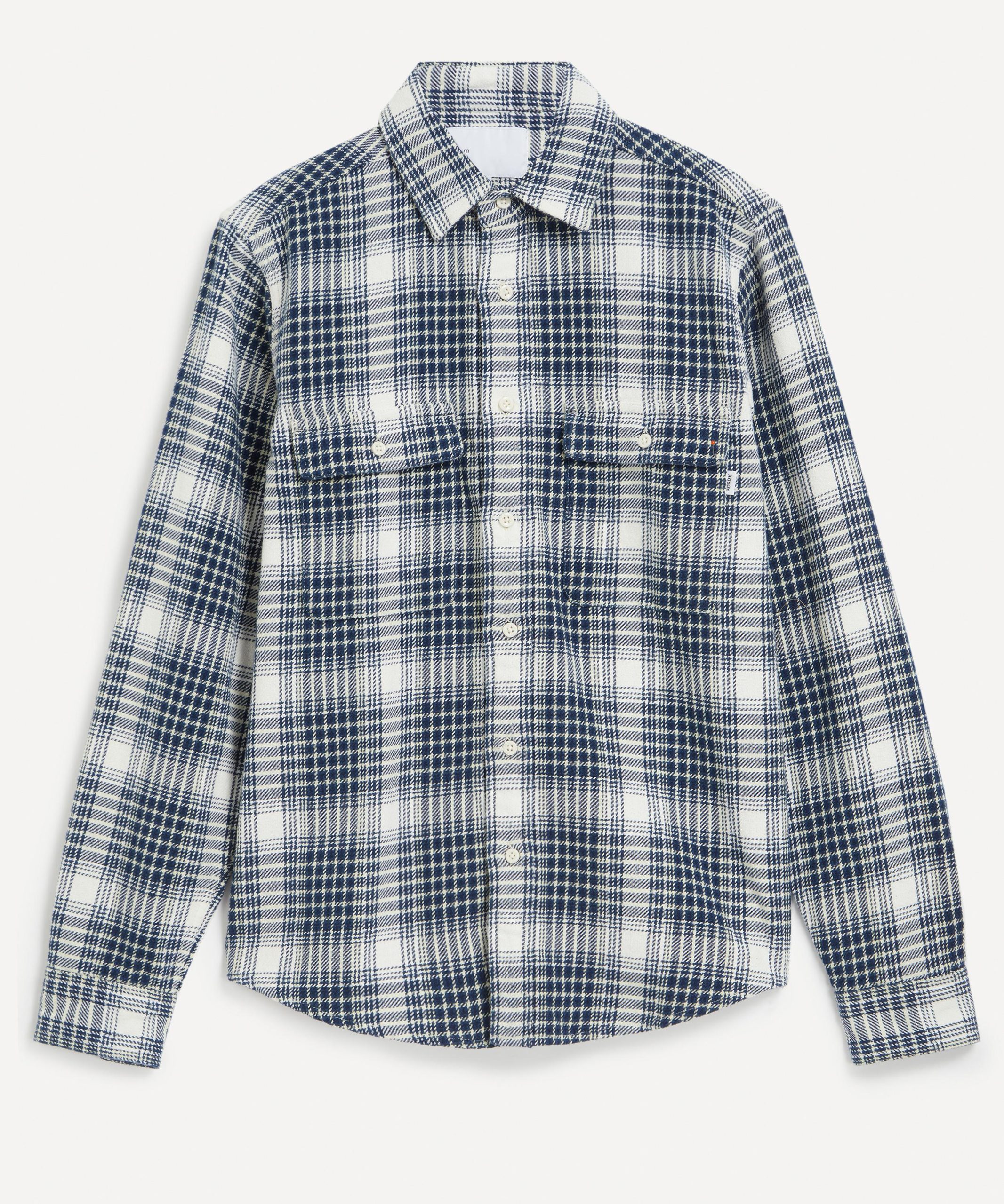Adsum Beige Check Classic Plaid Workshirt