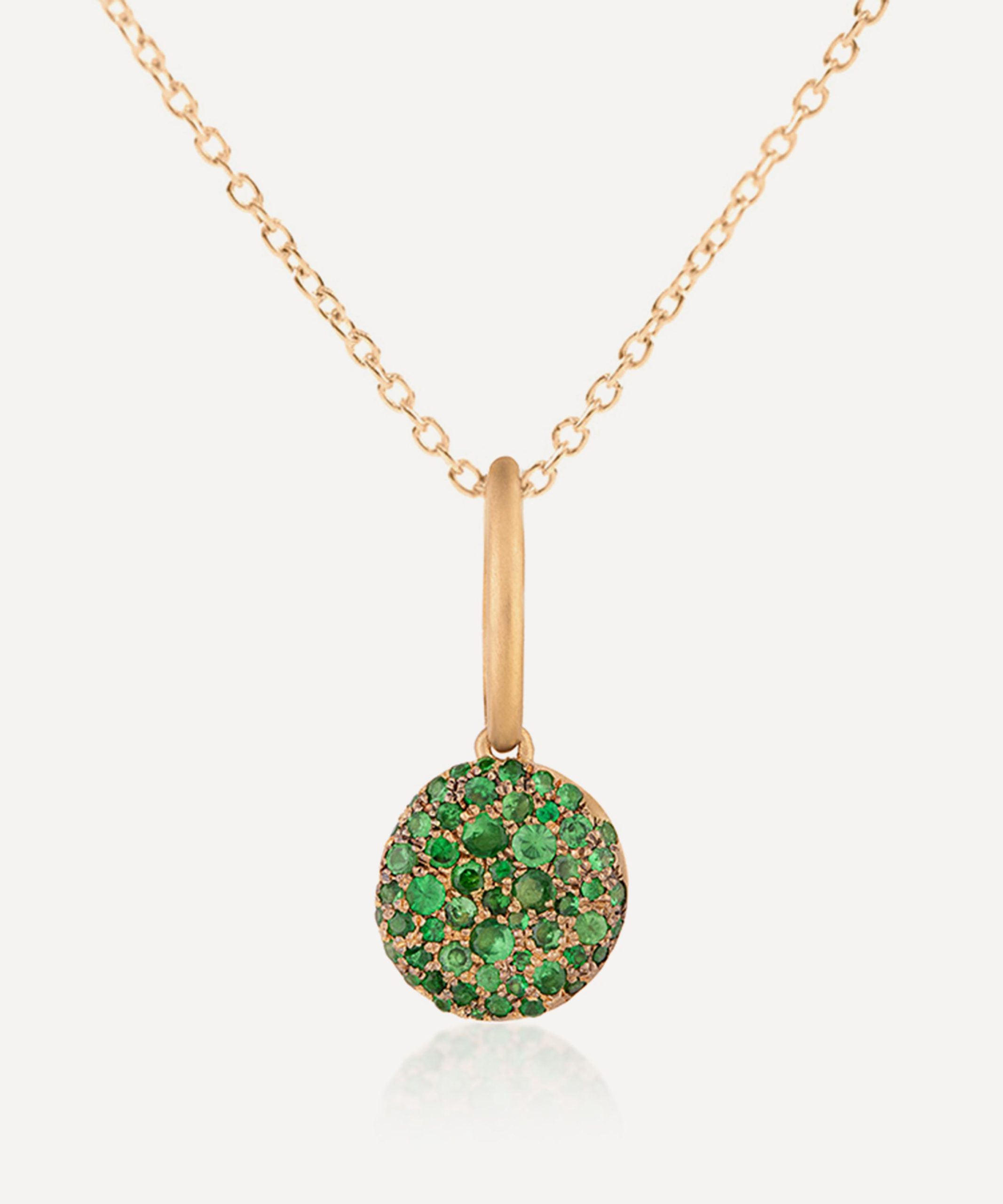 Nada Ghazal 18ct Gold Baby Malak Original Drop Bonbon Small Round Pendant Necklace