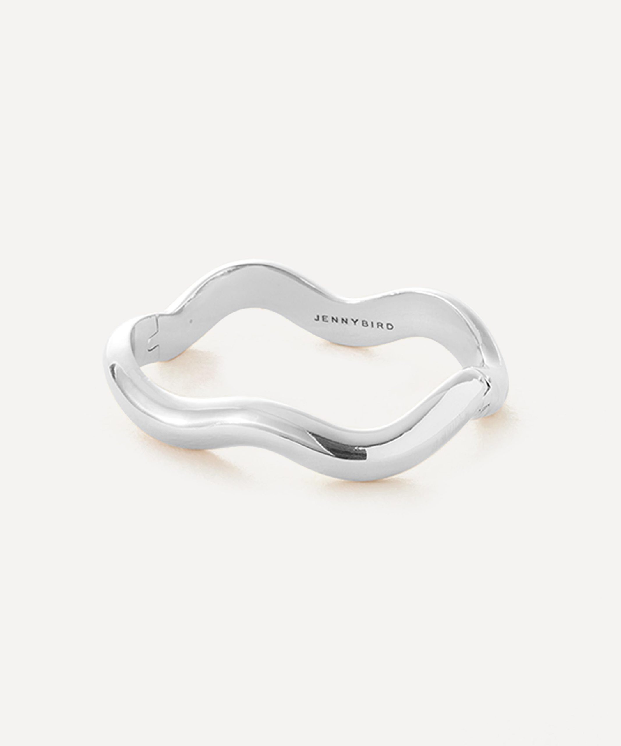 JENNY BIRD Silver-Plated Ola Bangle Bracelet